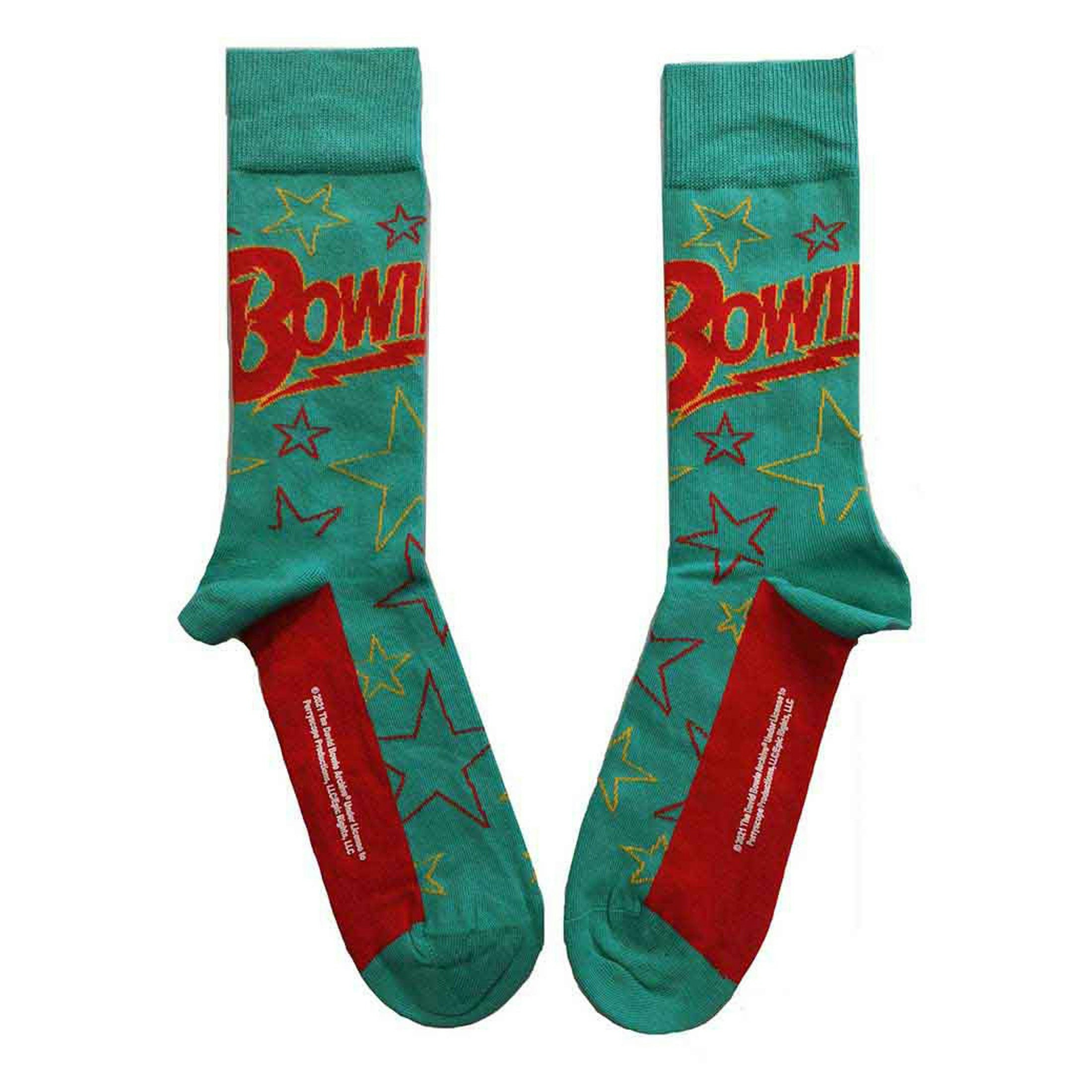 Paradiso Clothing Women's David Bowie Stars Outline Ankle Socks