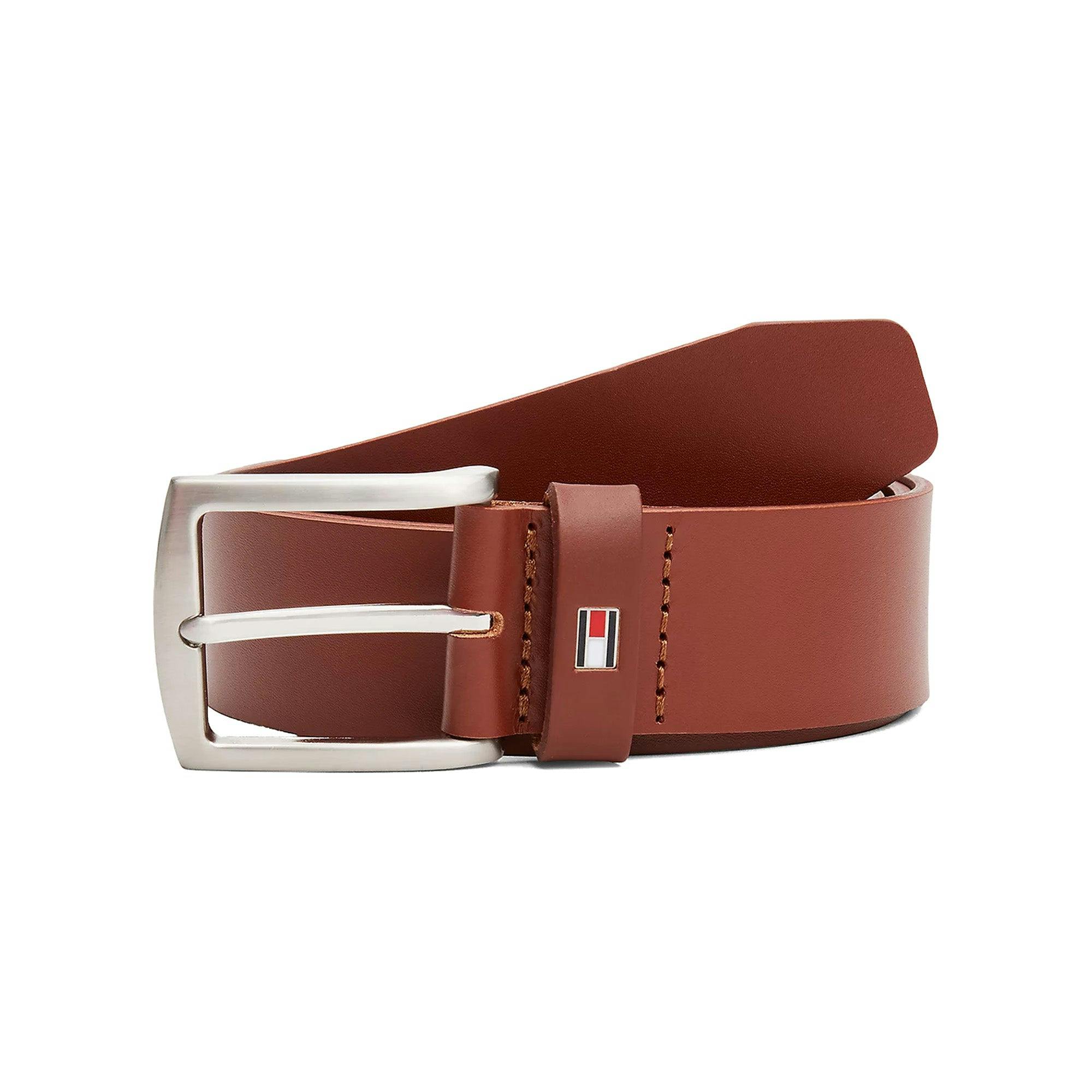 Tommy Hilfiger New Denton Leather Belt - Tan - 100