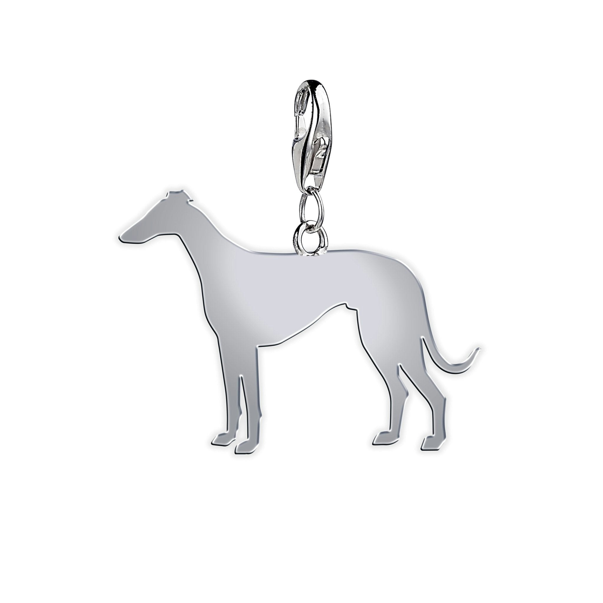 Mylee London Silver Italian Greyhound Silhouette Charm - Yes - Clip On Charm