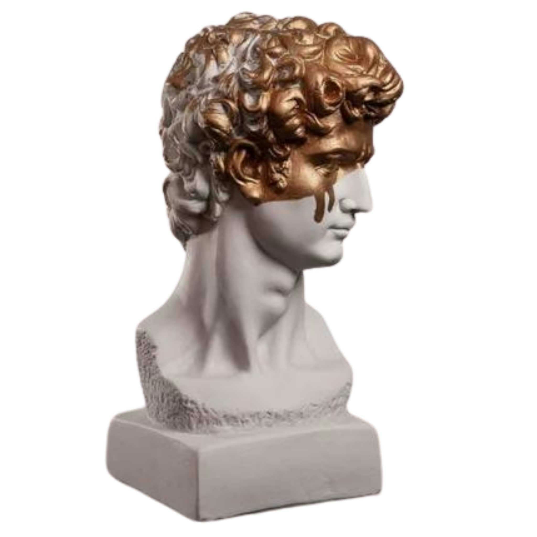 Rackhams Boys Golden David The - 30 X 15 Cm - Polyester And Marble Powder