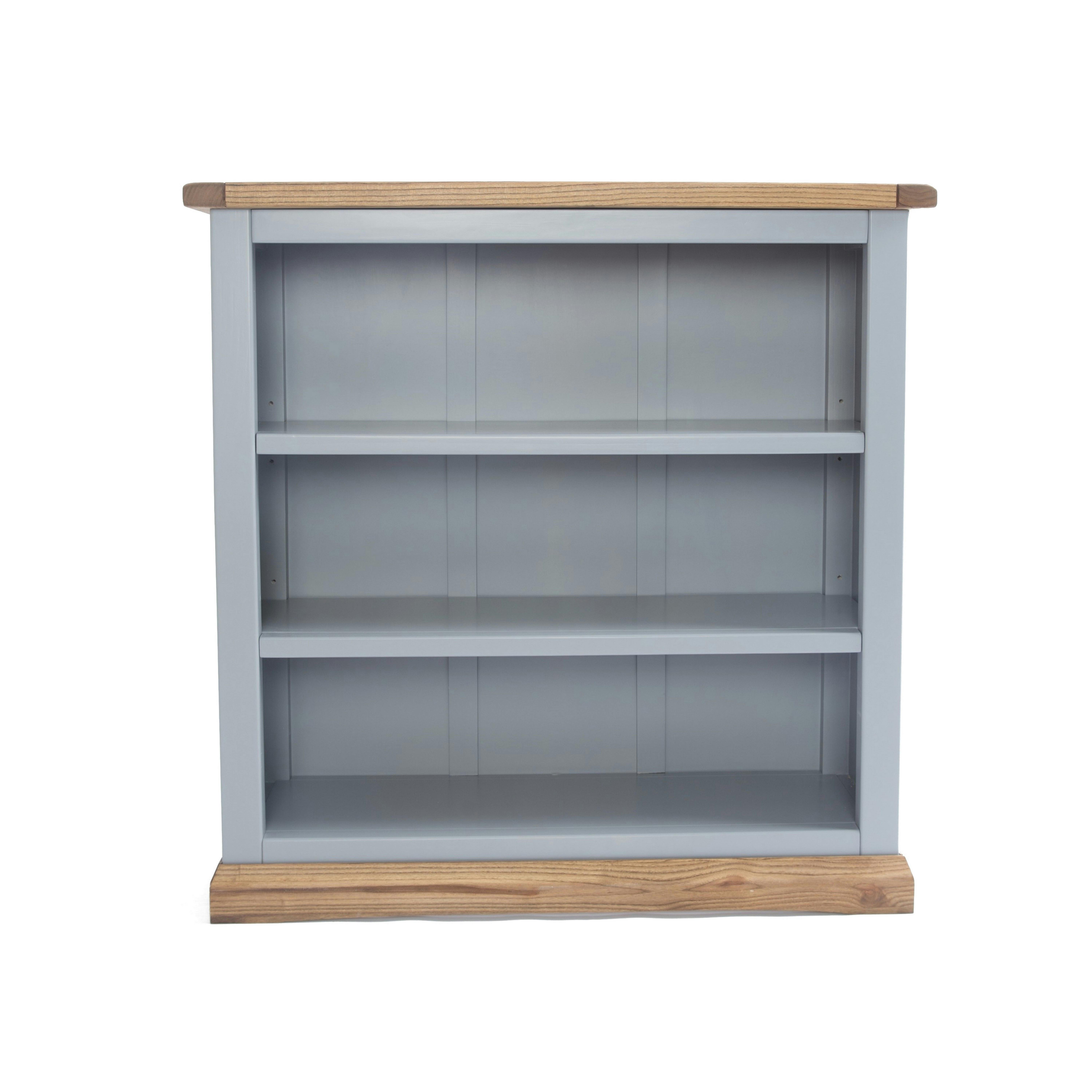 Biccari 3 Shelf Bookcase - Grey - Image 3