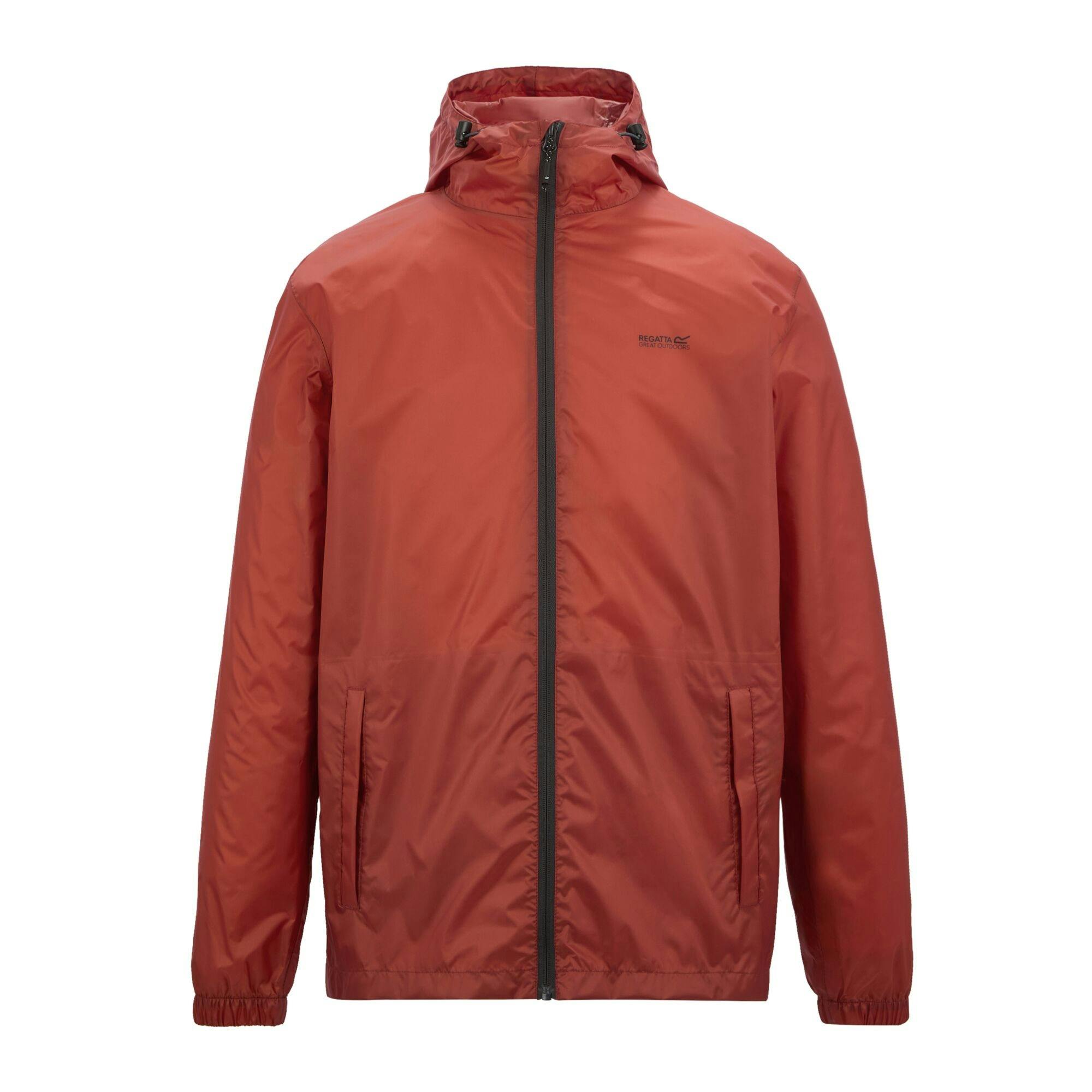 Regatta Men's Pack It Iii Waterproof Jacket - Brick - S - Brick - 100% Polyamide