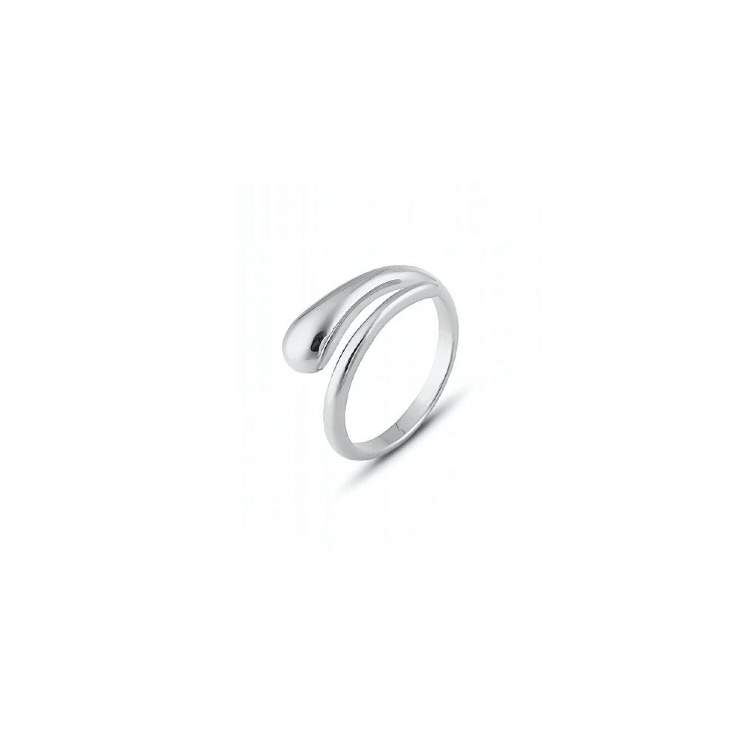 Spero London Silver Signature Sterling Stacking Snake Ring
