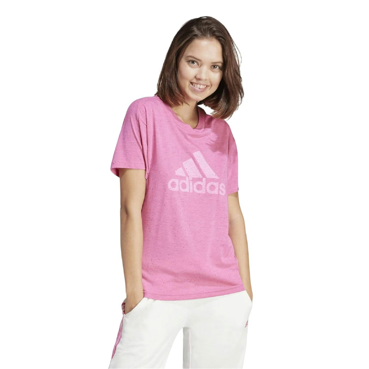 Adidas Women's Purple Future Icons Winners 3.0 T-Shirt - Xxs - 50% Recycled Polyester/25% Cotton/25% Viscose