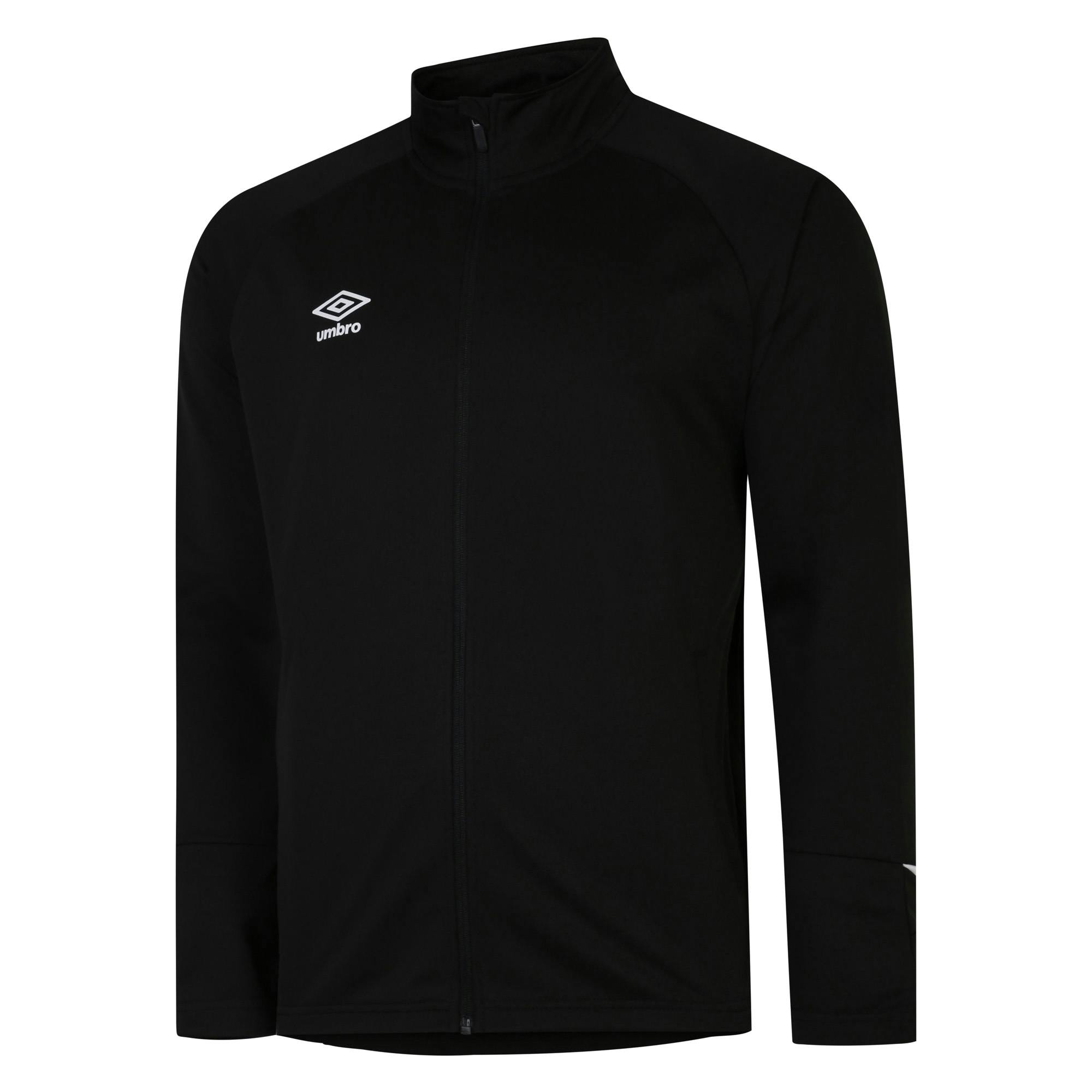 Umbro Black/White Childrens/Kids Total Training Knitted Track Jacket - 7-8 Years - 100% Polyester