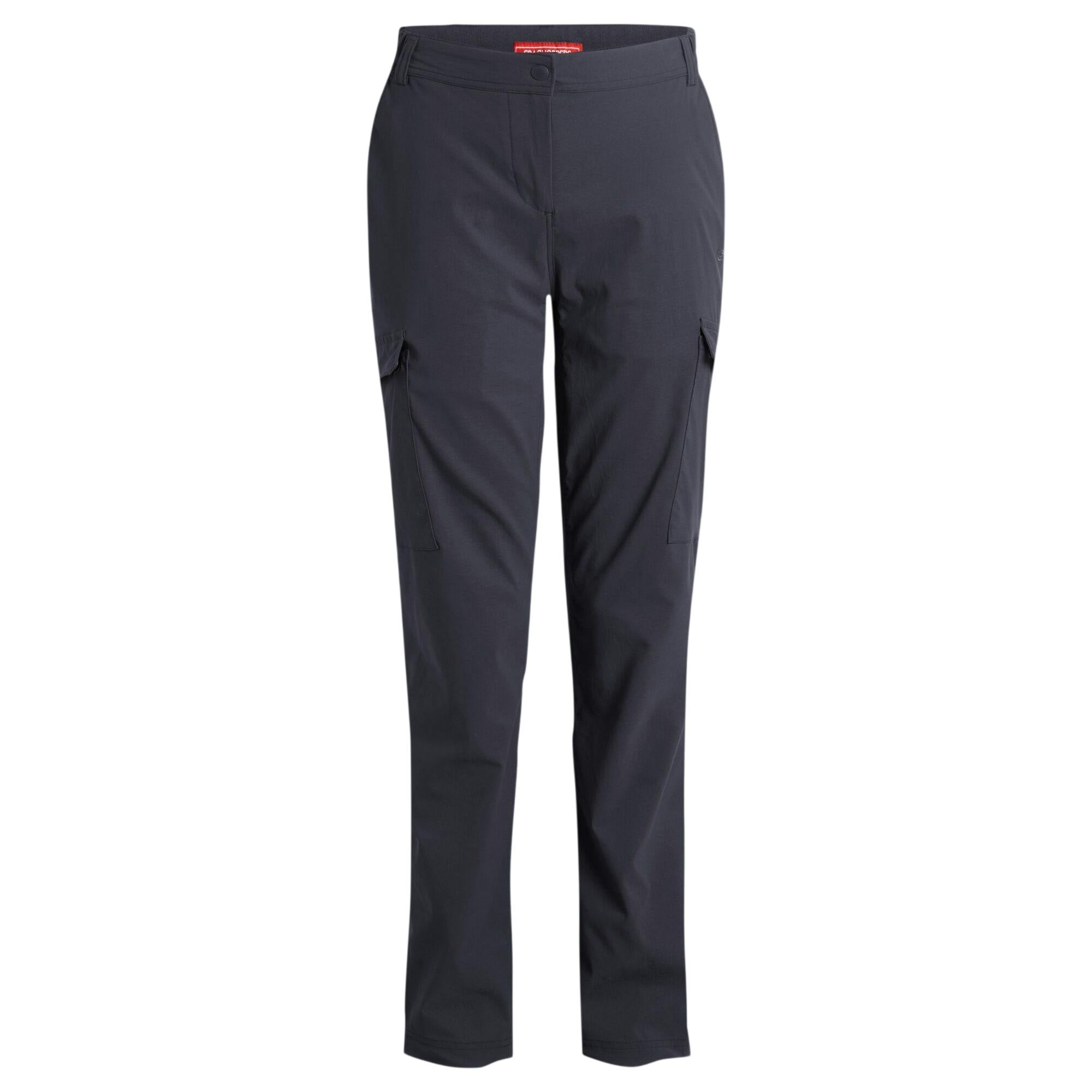 Craghoppers Women's Dark Rif Stretch Nosilife Cargo Trousers - Iron - 20 Uk R - Iron - 55% Recycled Nylon Polyamide/39% Nylon Polyamide/6% Elastane
