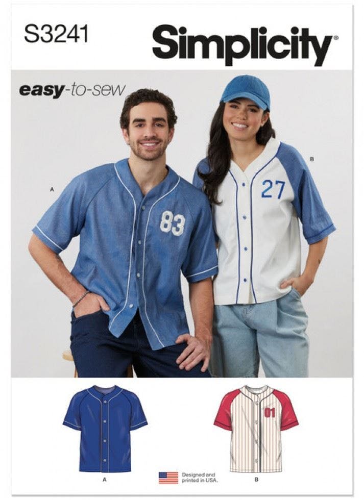 Simplicity Men's Sewing Pattern 3241, Tops For Wo, A (Xs-S-M-L-Xl-Xxl) - Easy - A (Xs-S-M-L-Xl-Xxl)