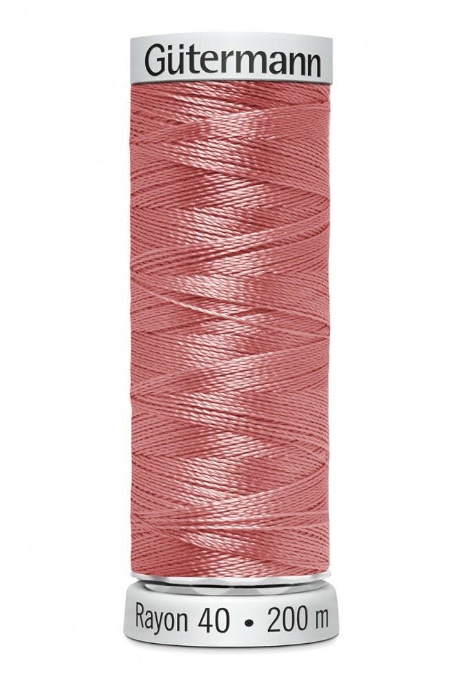 Gutermann No 40 Sulky Rayon Embroidery Thread 200M Rayon Thread Suitable For Embroidery - 1016 - 200 Metres