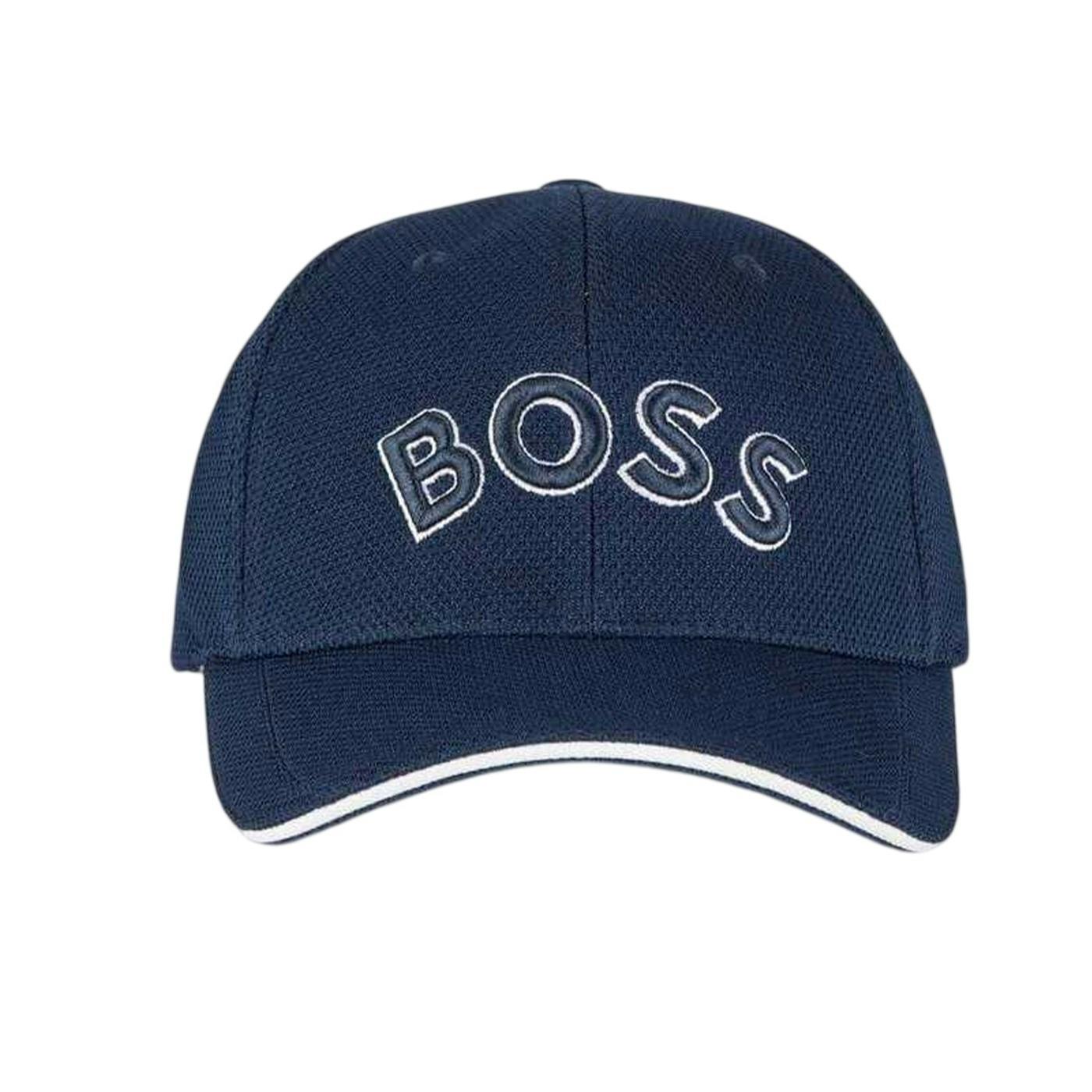Boss Men's Embroidered Logo Baseball Cap - Navy - One Size - Navy - 100% Mixed