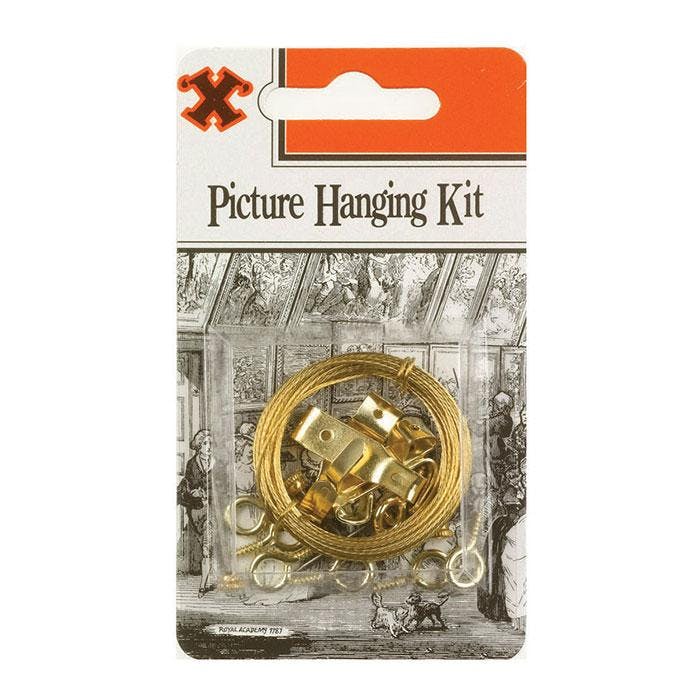 X Picture Kit 4 Hooks & 3M Wire - One Colour - One Size - One Colour