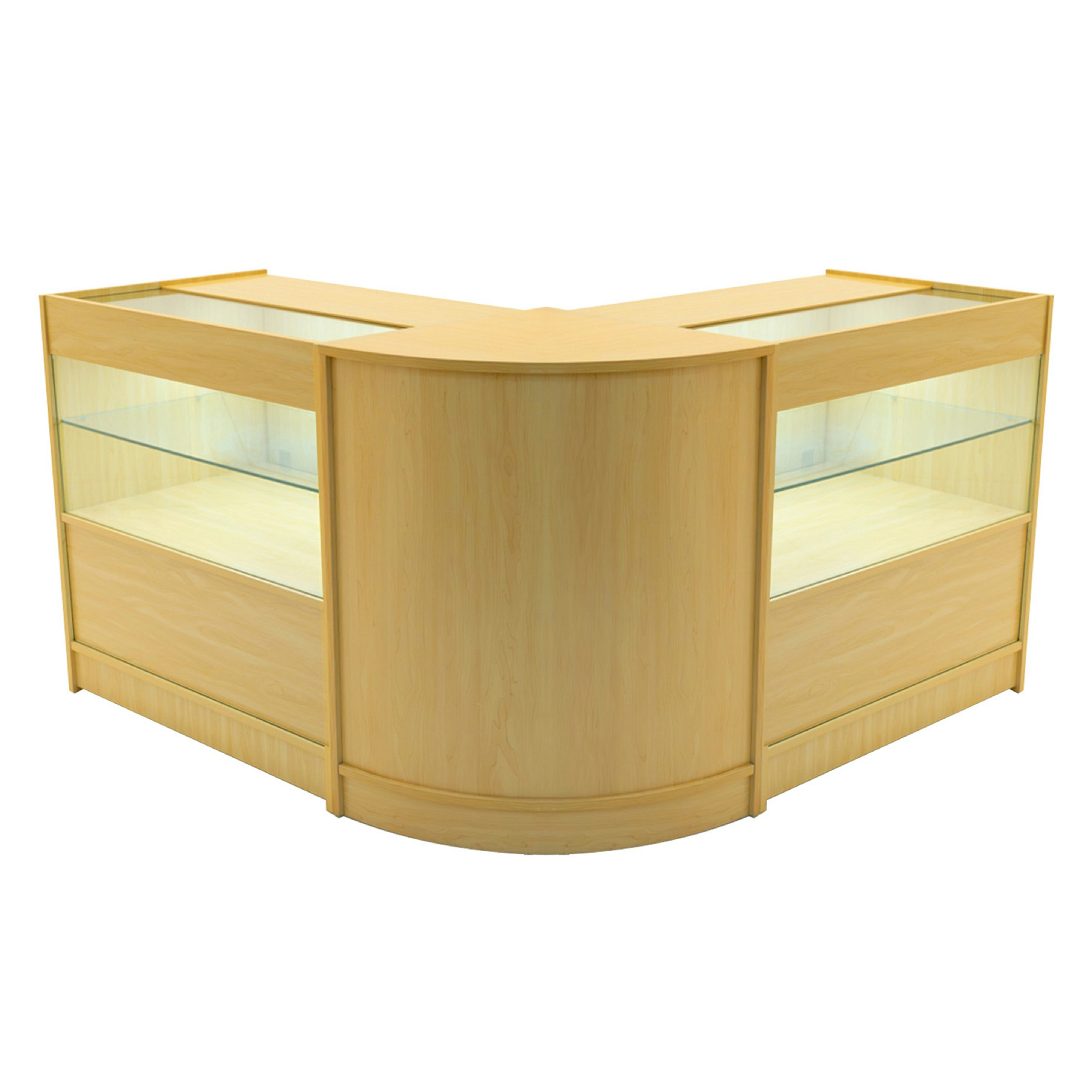 Monstershop White Selene Led Shop Counter Set Cm60 & 2 X C900 - Maple