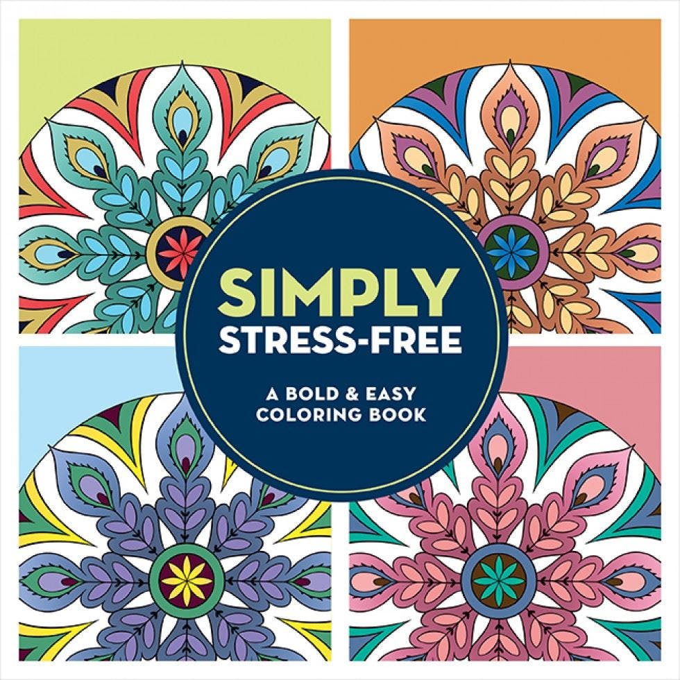 Simply Stress-Free: A Bold & Easy Coloring Book (Large Print) by Jo Taylor NEW - Image 8