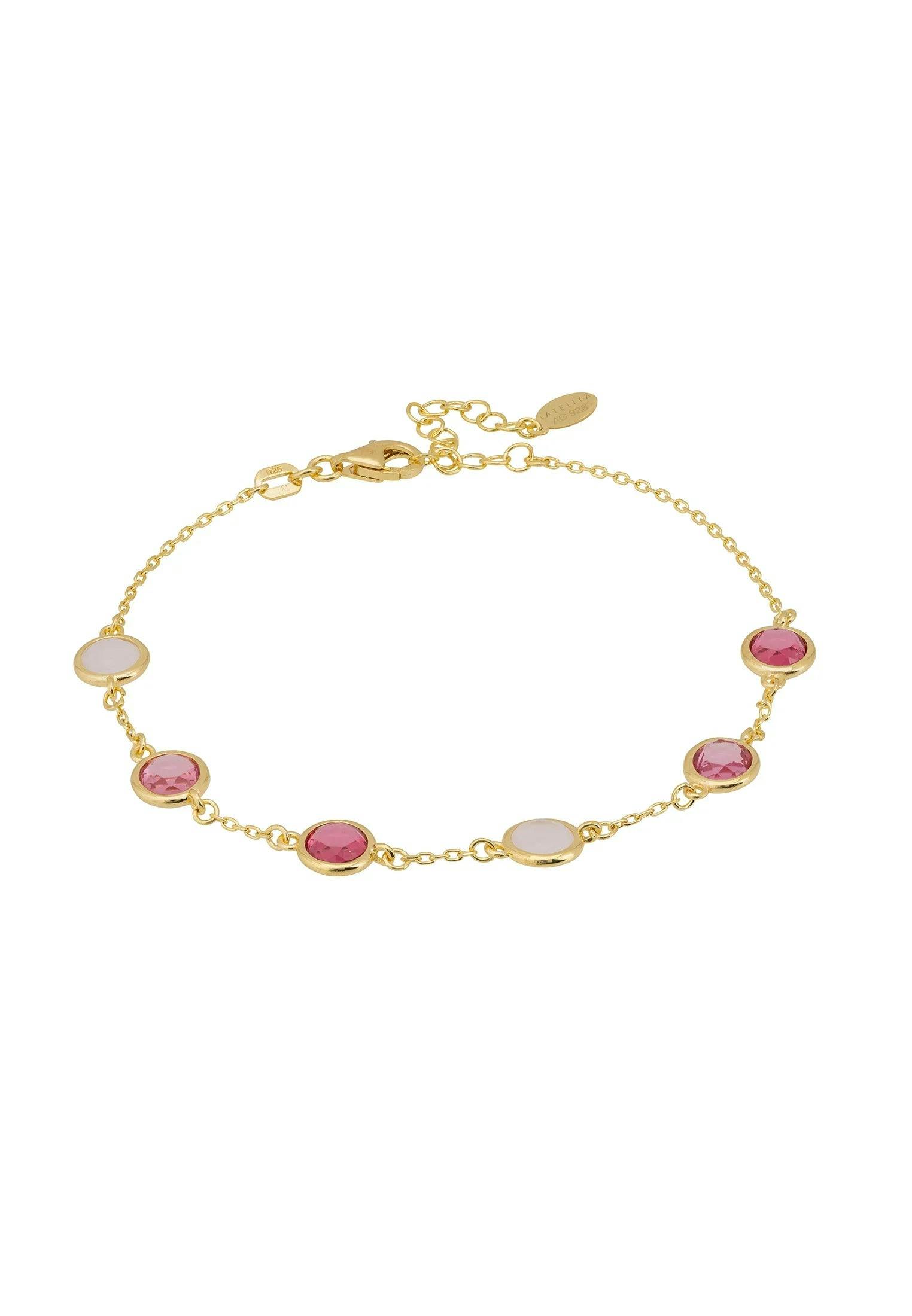 Latelita Gold Sardinia Bracelet The Pinks