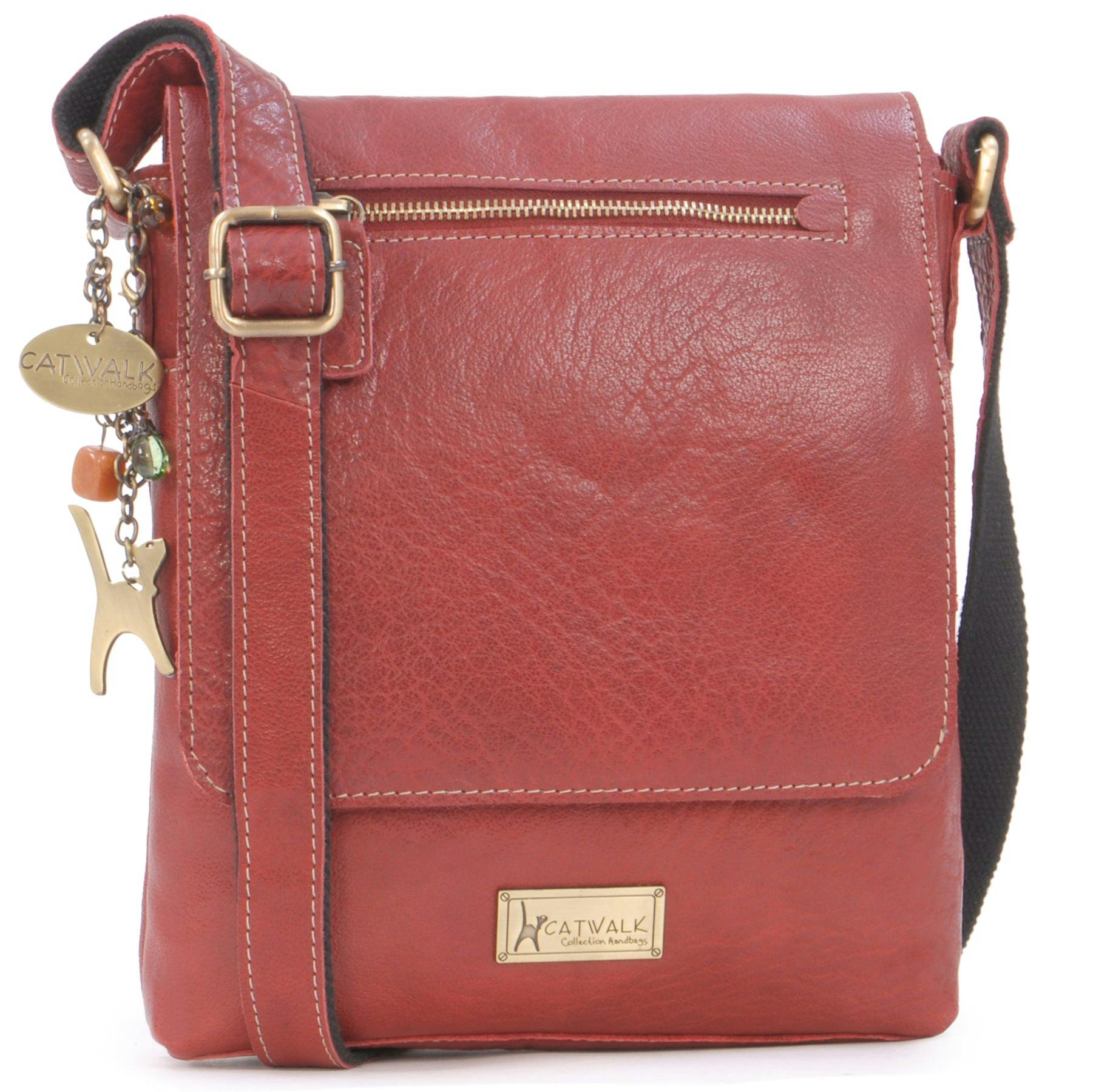 Catwalk Collection Handbags Red Anja - Messenger Bag