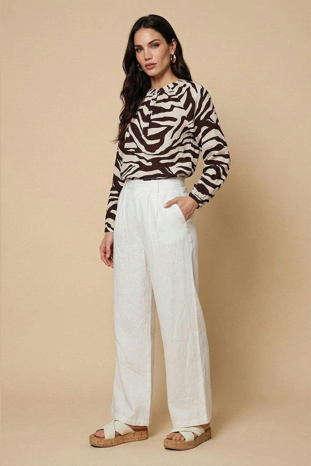 Urban Bliss Brown Zebra Shirt Pattern - 18