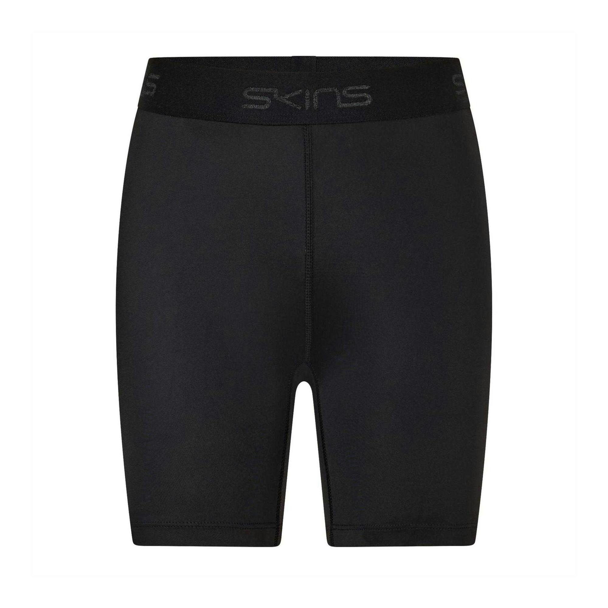 Skins Women's Black Dnamic Compression Shorts - 8 Uk - 77% Polyester/23% Elastane