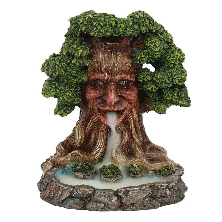 Something Different Blue Tree Man Pond Backflow Incense Burner