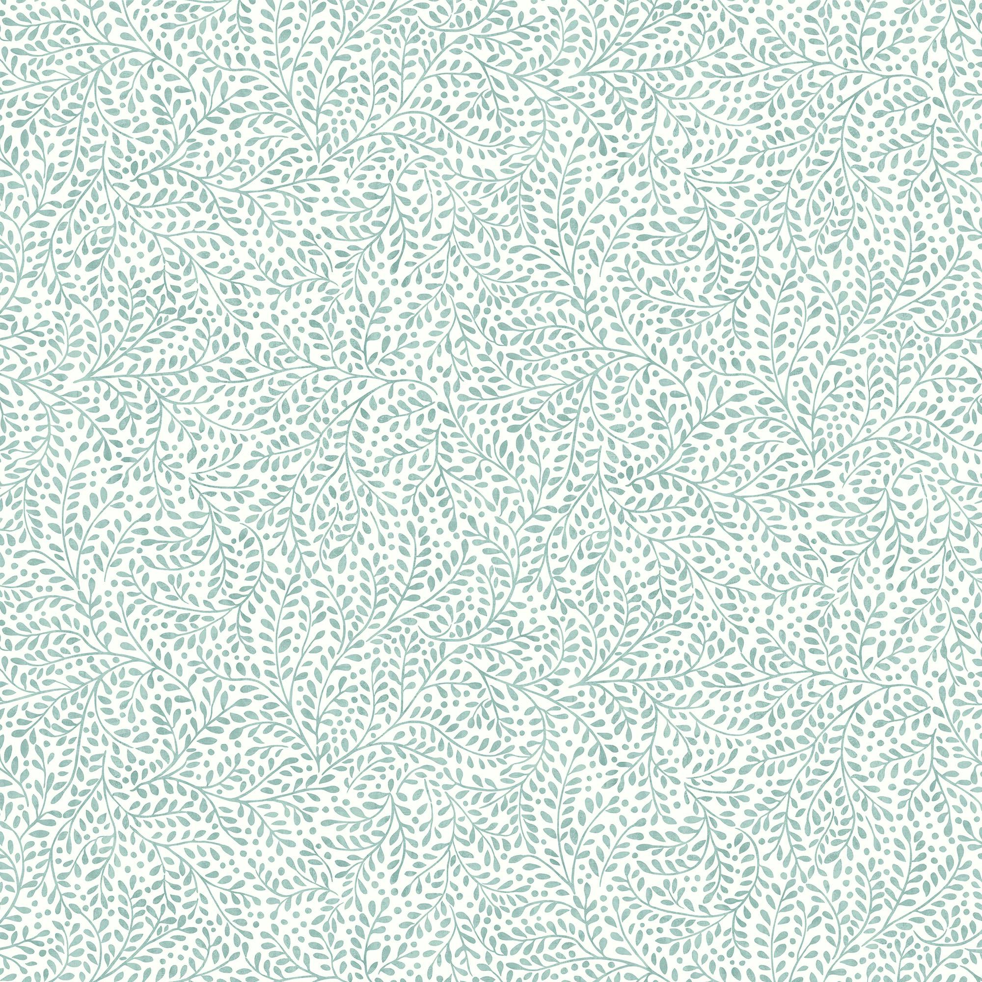 Joules Blue Willow Leaf Wallpaper | Duck Egg