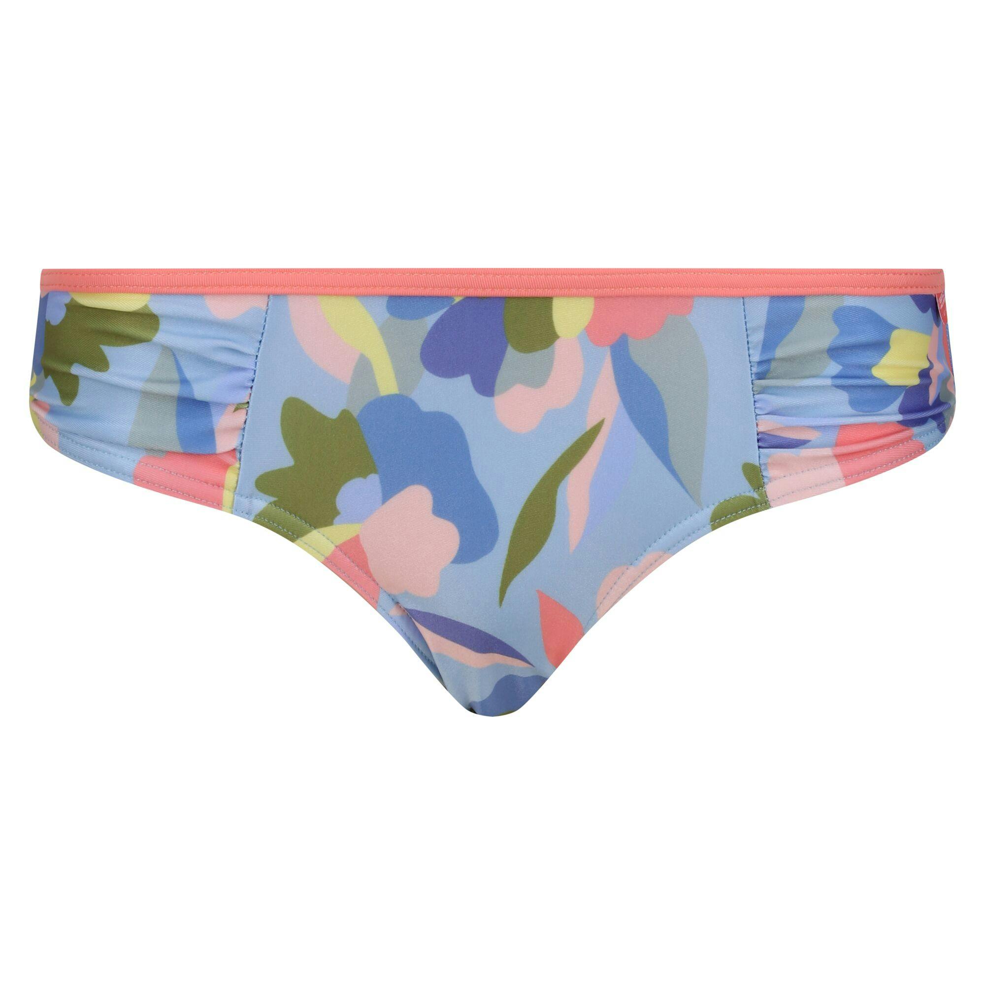 Regatta Women's Blue / Aceana Abstract Floral Bikini Bottoms - 18 Uk - 100% Mixed