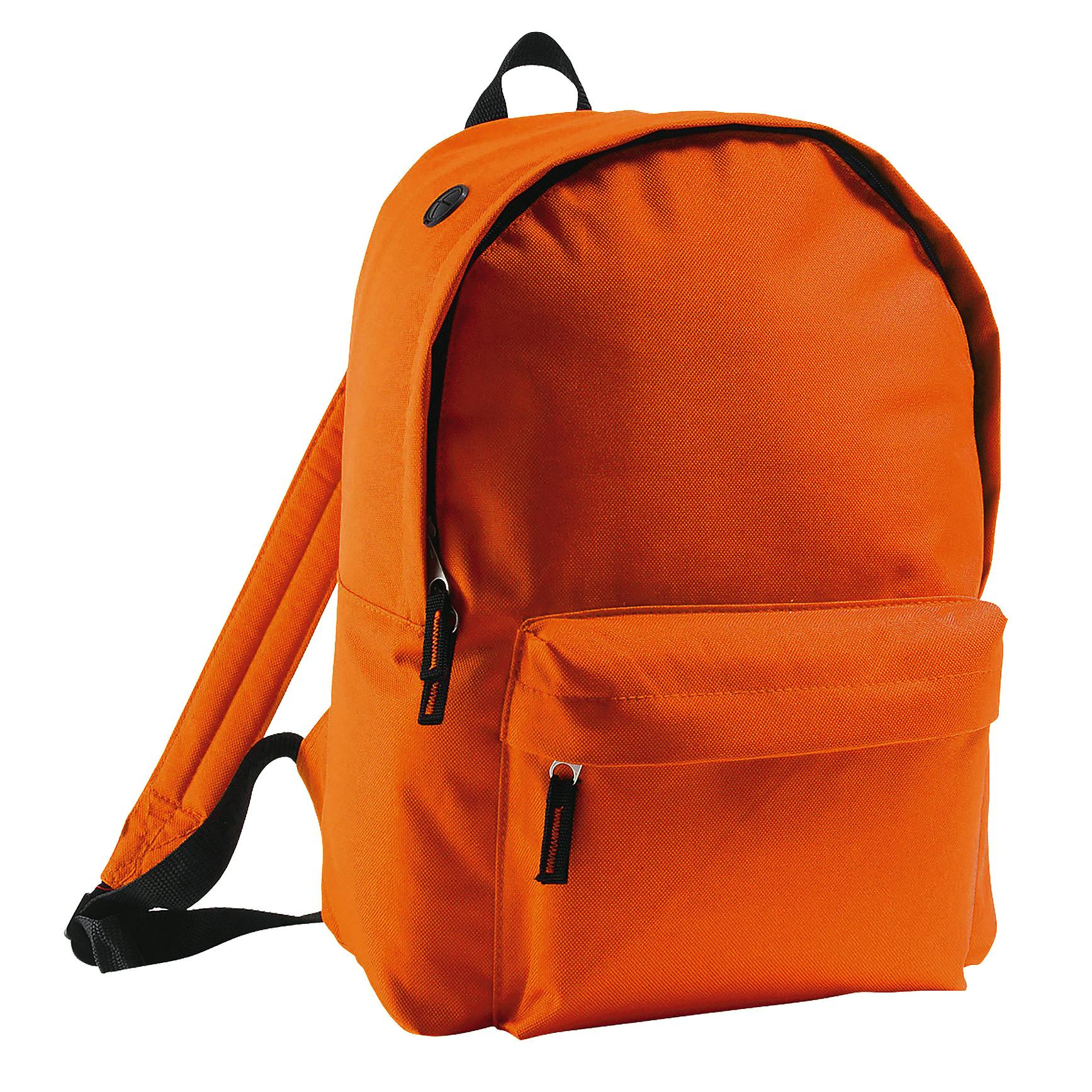 Sol's Men's Orange Rider Backpack Rucksack Bag In - Image 3