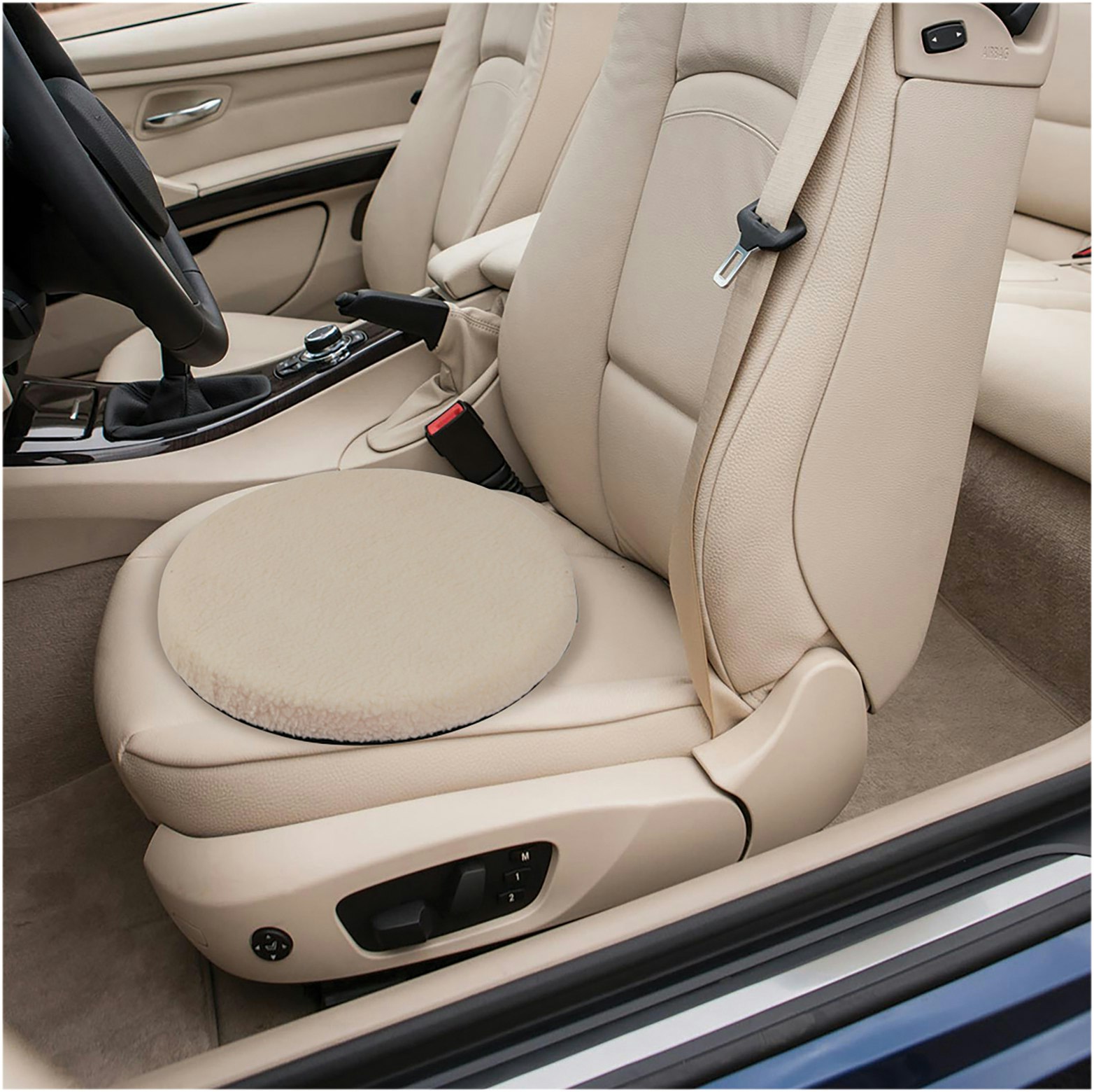 Aidapt Revolving Swivel Seat With Fleece Cover