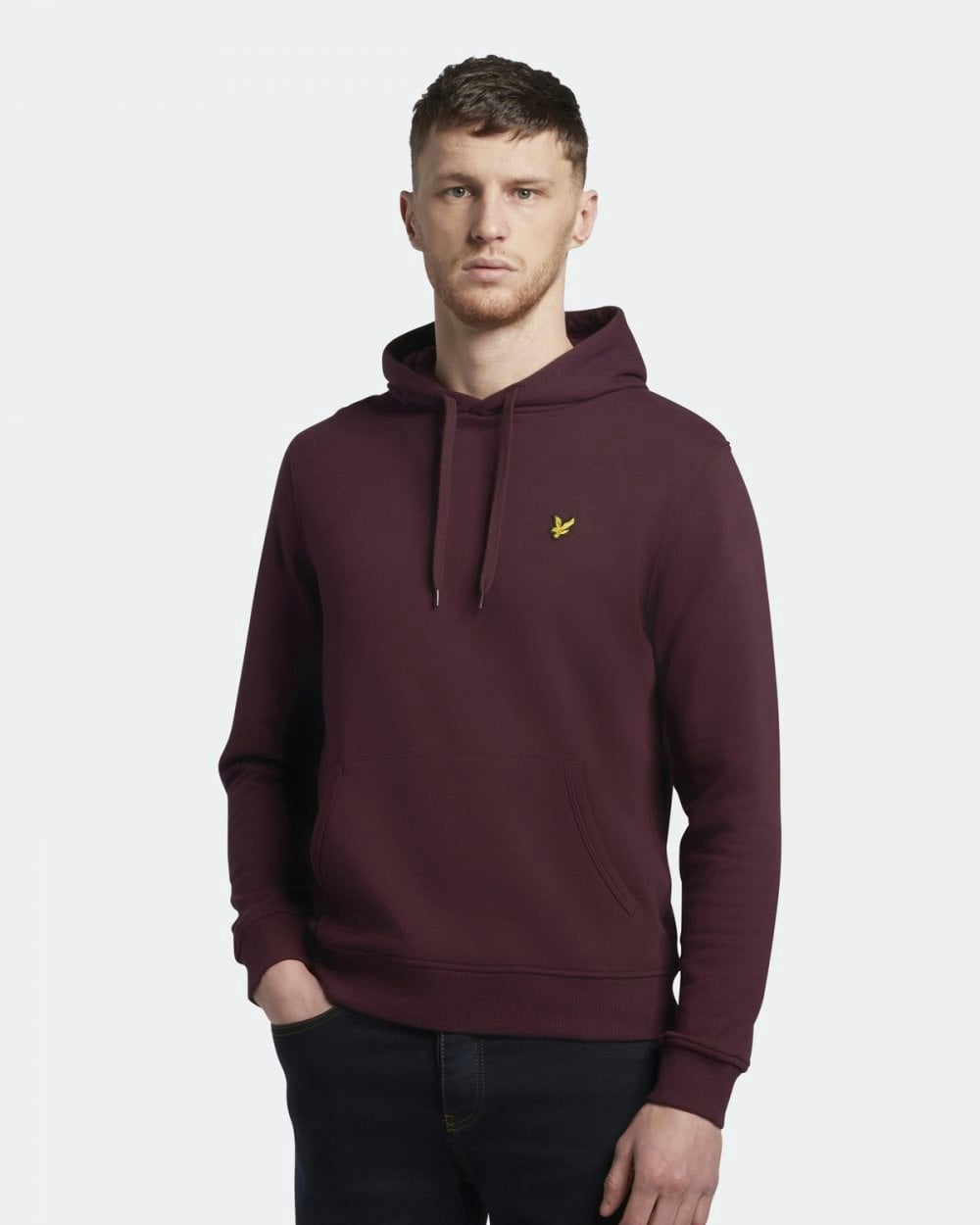 Lyle & Scott Men's Burgundy Pullover Hoodie - Z562 - Z562 - L