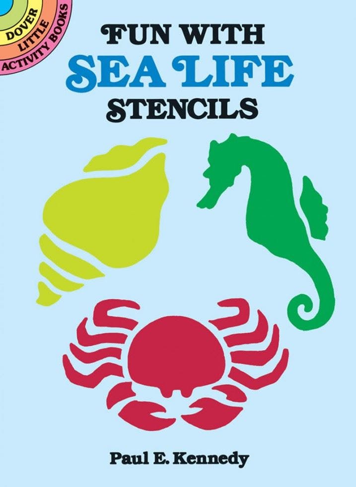 Search Press Fun With Sea Life Stencils - Paul E. Kennedy - Little Activity Books - Image 4