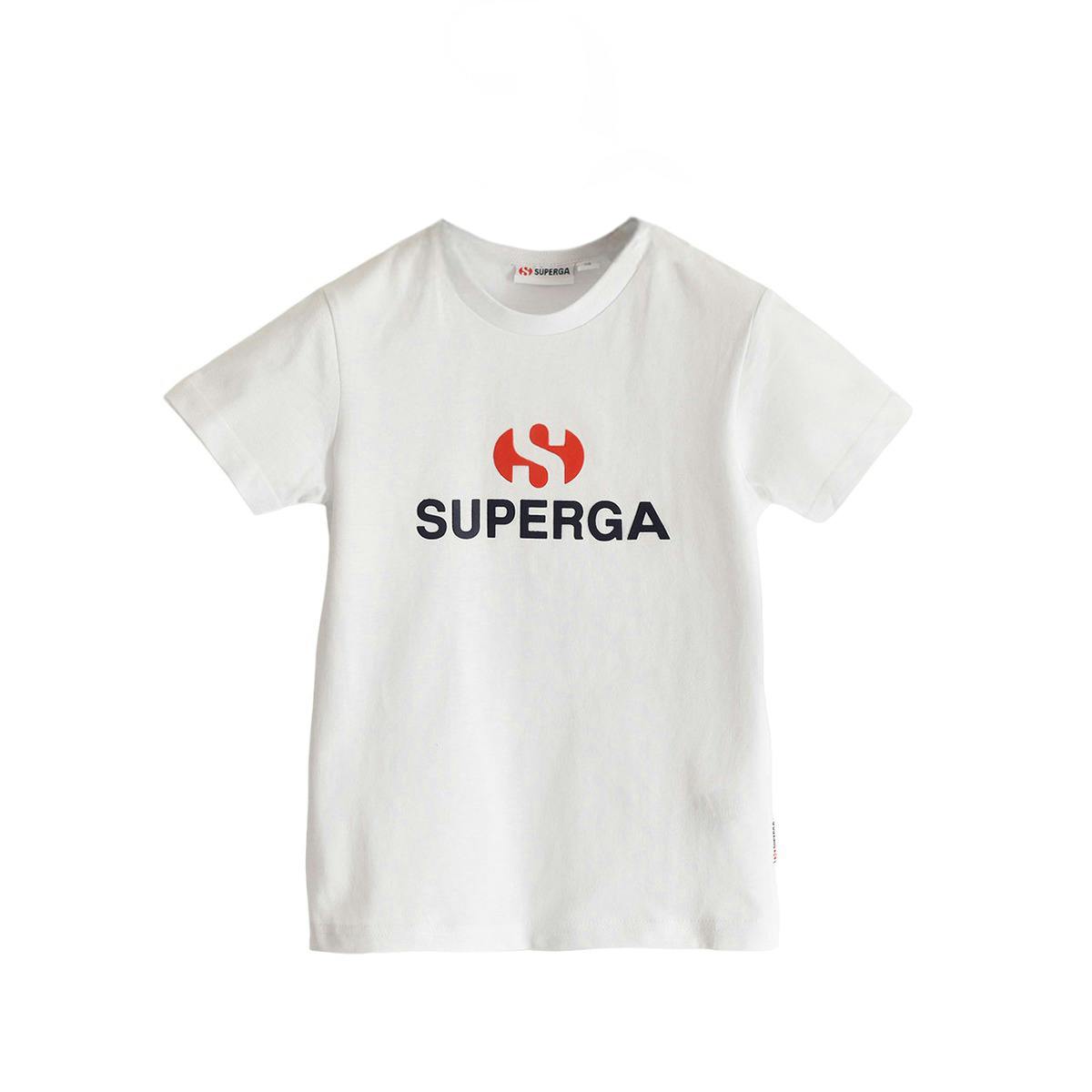 Superga Childrens Unisex Childrens/Kids Logo T-Shirt (White) Cotton - Size 5Y - Image 2