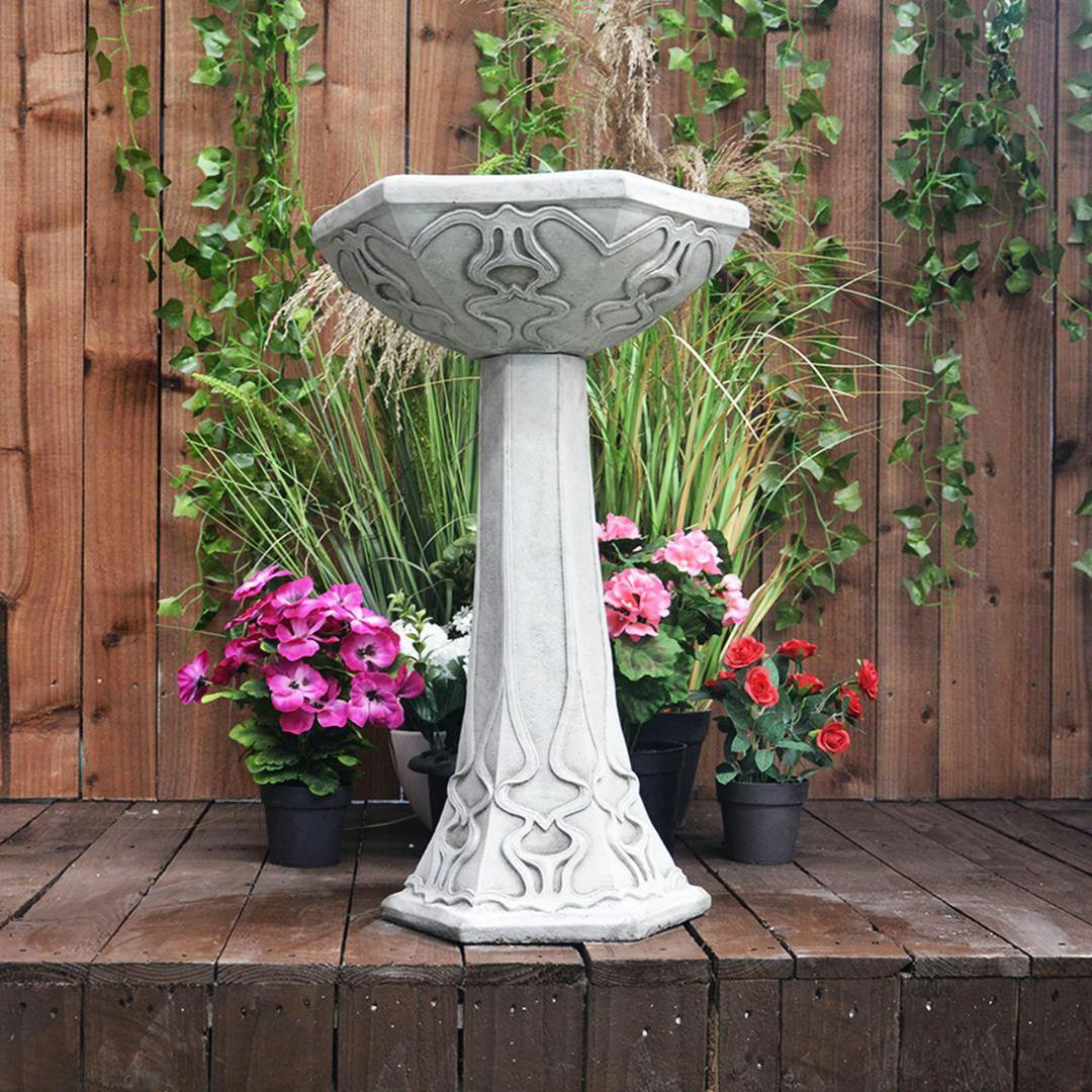 Osn Stunning Art Deco Garden Birdbath