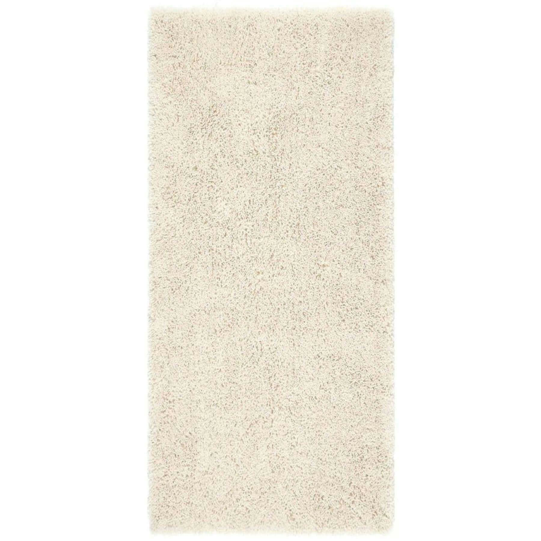 The Rugs Cream Chicago Shaggy Rug - 67X200 Cm