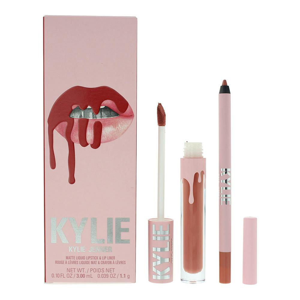 Kylie By Kylie Jenner Matte Lip Kit 801 Queen 2 Piece Gift Set: Liquid Lipstick