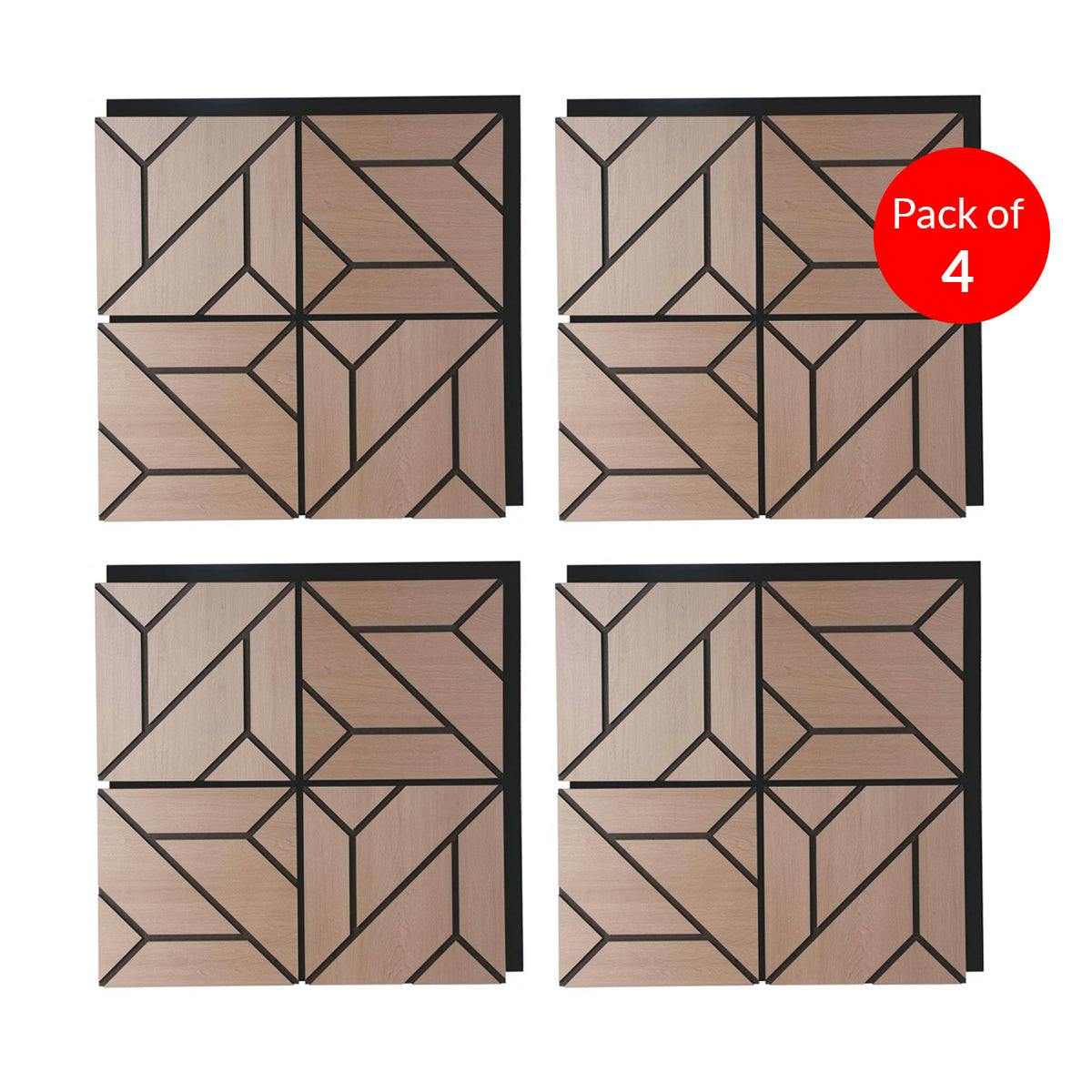Britwall Echogrid Acoustic Wall Panel - Pet + Mdf Size: 610 X 610 X 17 Mm (Pack Of 4)