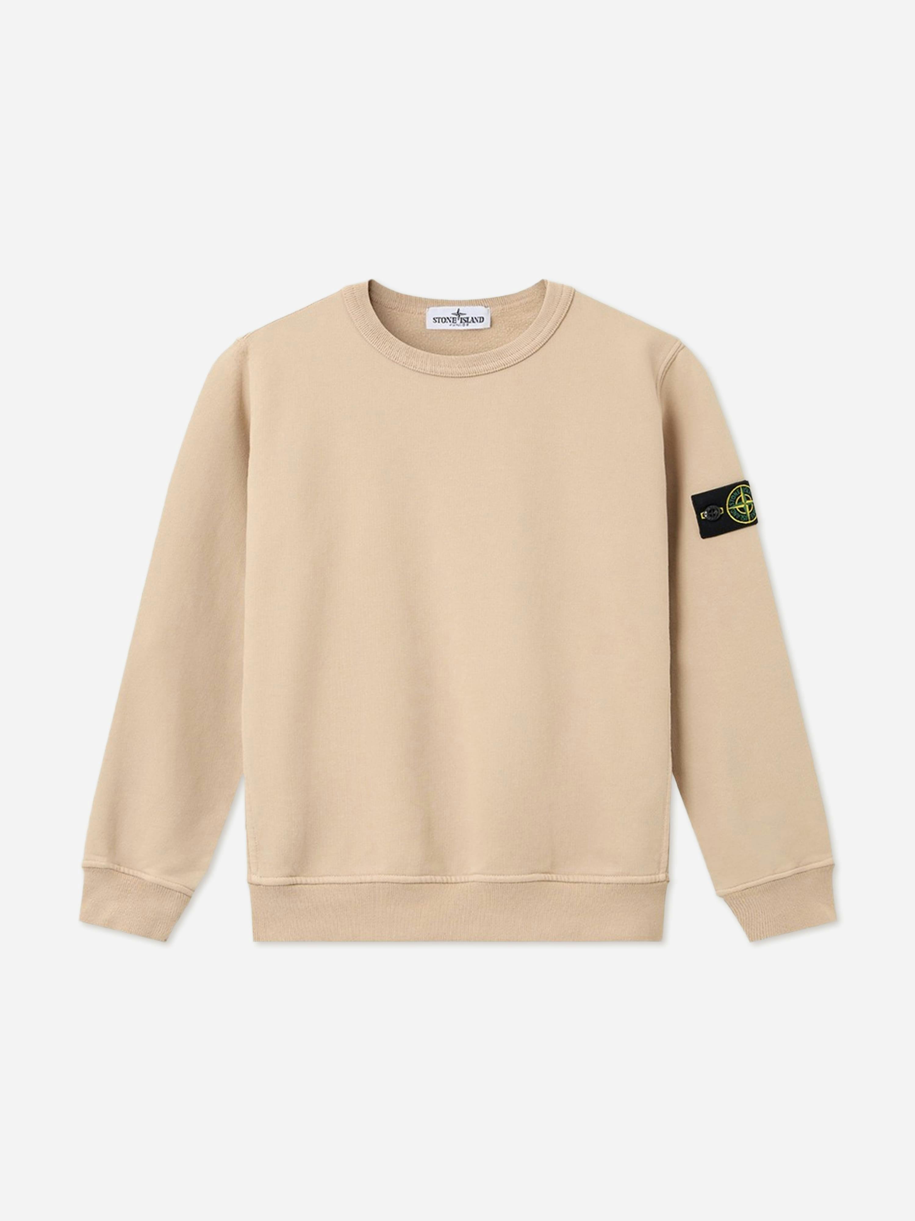 Stone Island Beige Kids Jumper - Male - Kids Sweatshirts - Beige - 2 Y | 92 Cm - Kids - Image 3