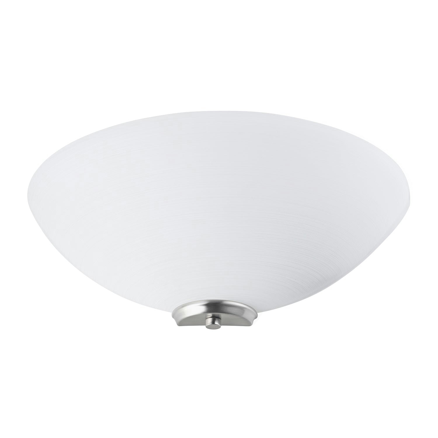 Rackhams Light Traditional Satin Nickel Flush Wall Uplighter With Opal Swirl Glass Diffuser