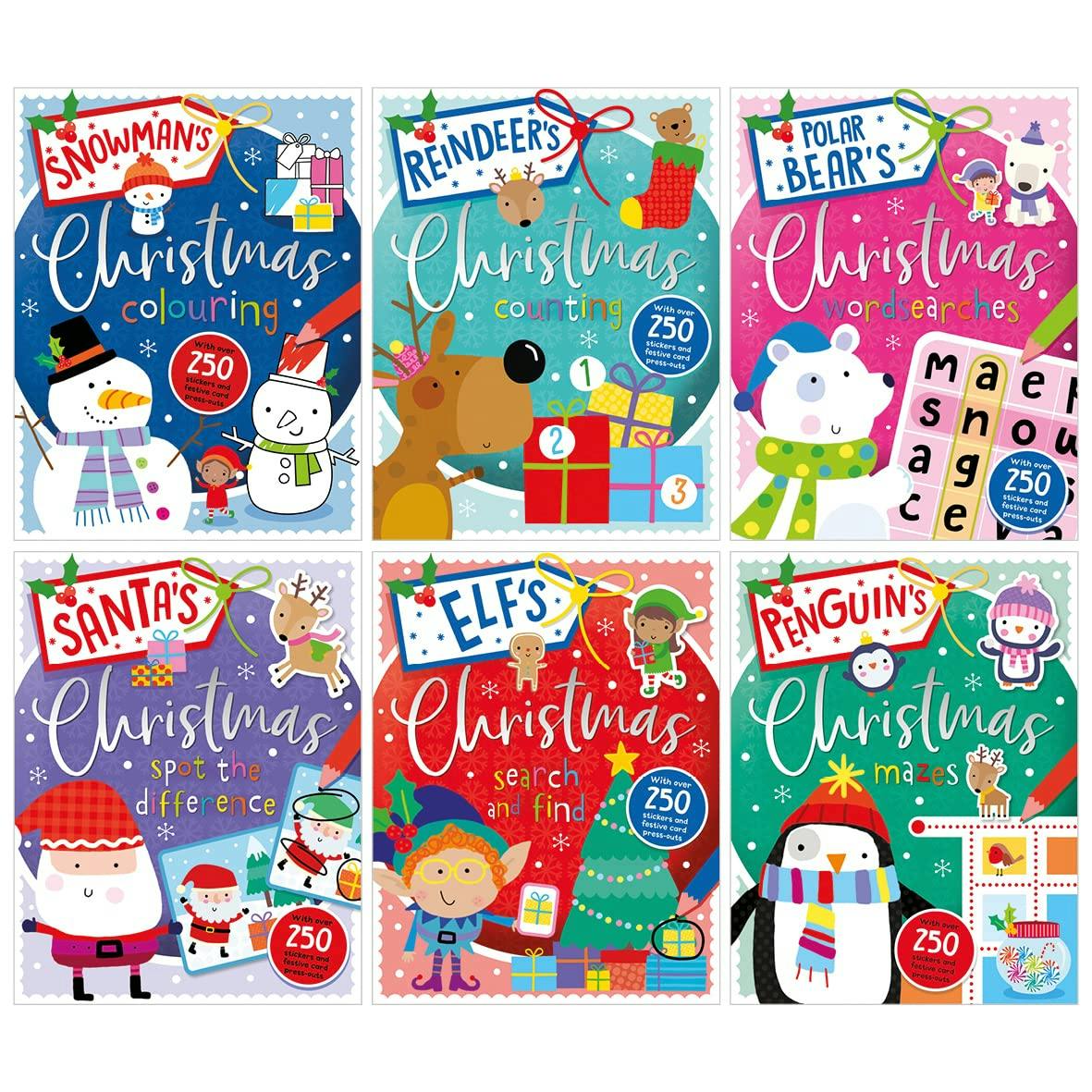 Children's Festive Christmas Activities 6 Books Collection, Paperback NEW - Image 5