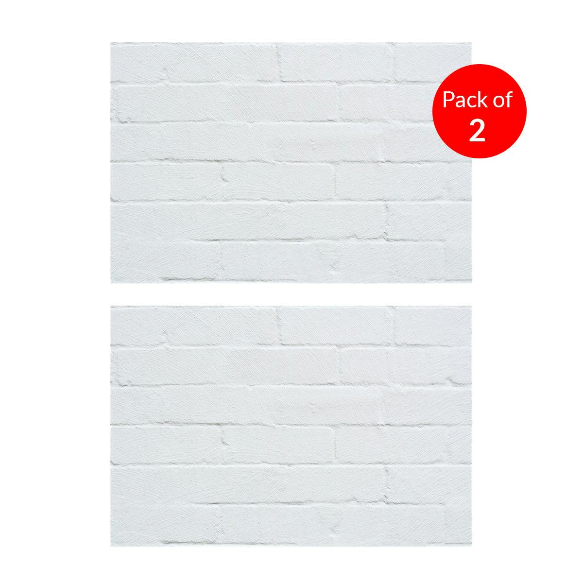 Britwall 1200 X 600 X 3mm White Soft Flexible PU Faux Brick Panel - Wall Cladding - Image 4