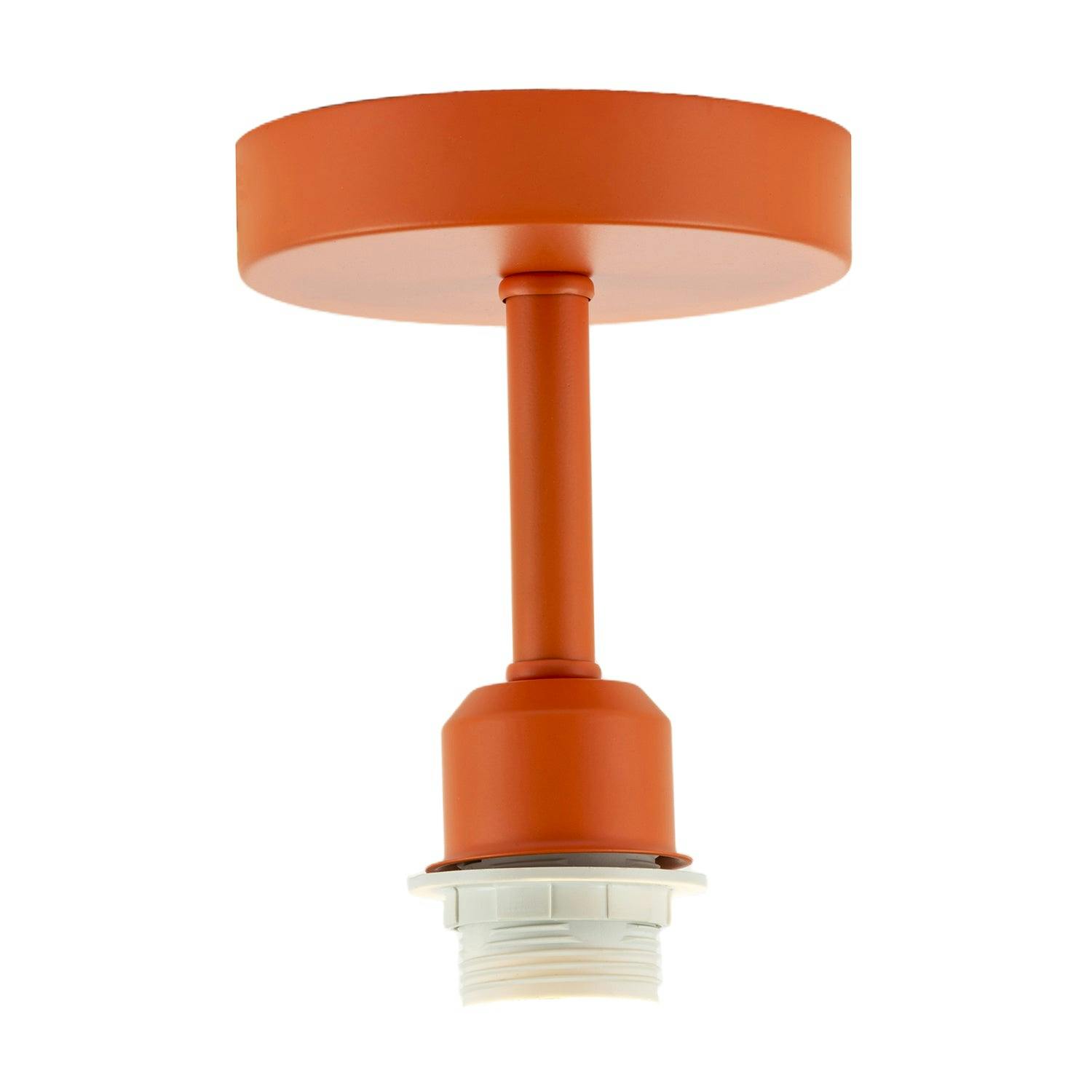 Happy Homewares Orange/Light Traditional Matte Ceiling Fitting To Hold Lamp Shades