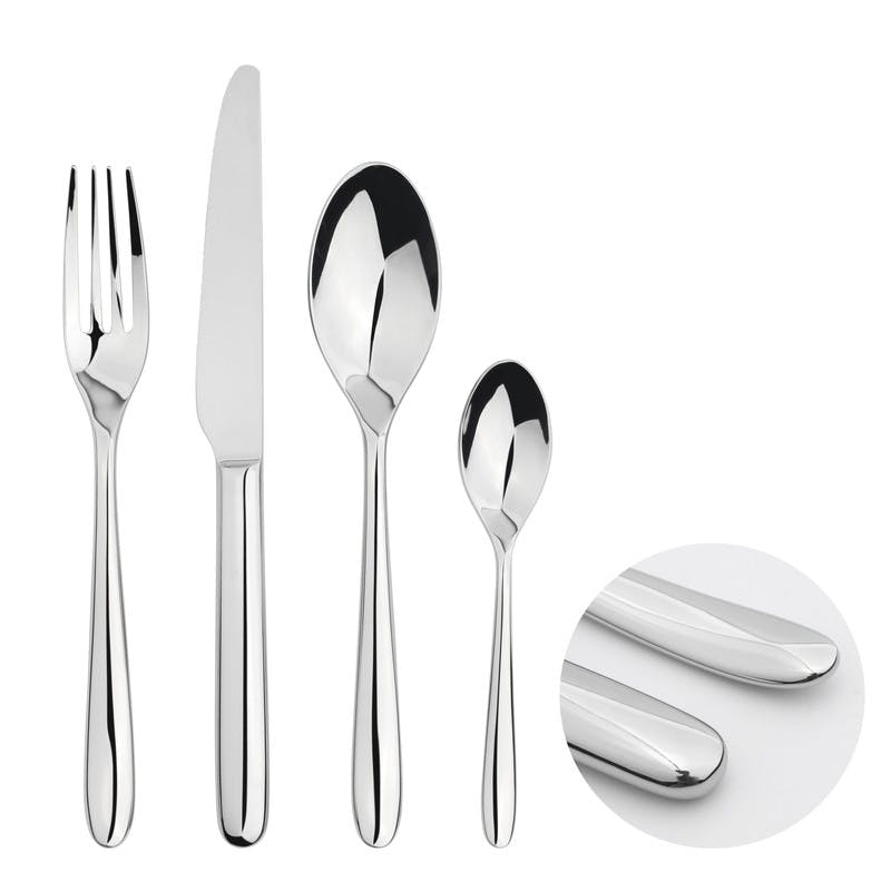 Glim & Glam Cutlery Sets Stainless Steel 18/8 Catering Nova 16Pc Set