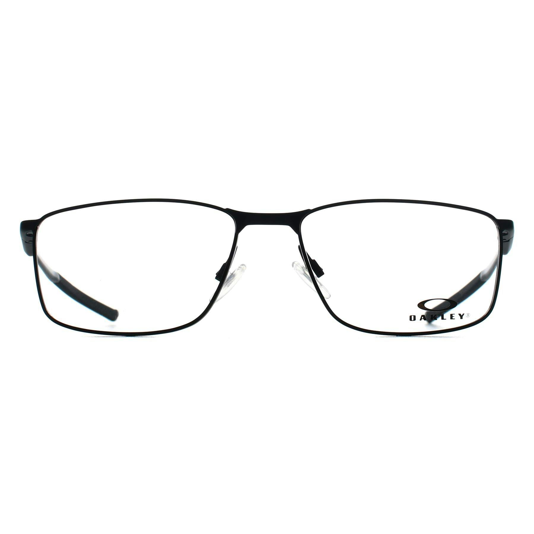 Oakley Men's Satin Black Rectangle Metal Eyeglasses Online - Full Rim - Socket 5.0 - Image 6