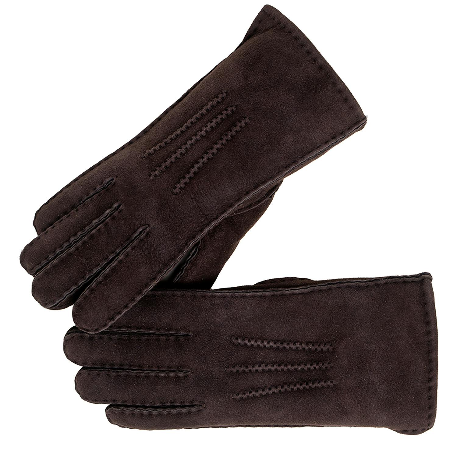 Nordvek Women's Sheepskin 3 Point Gloves - Small - 6 - Chocolate