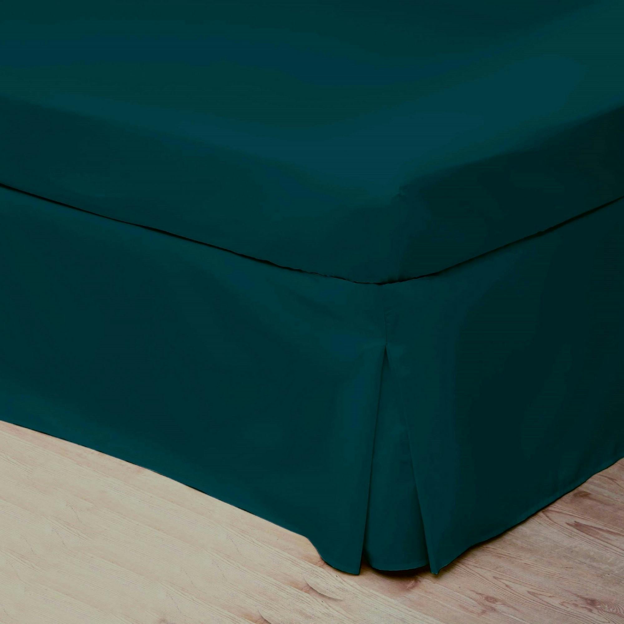 Belledorm Easycare Percale Platform Valance - Jade - Superking - Jade - 50% Cotton/50% Polyester