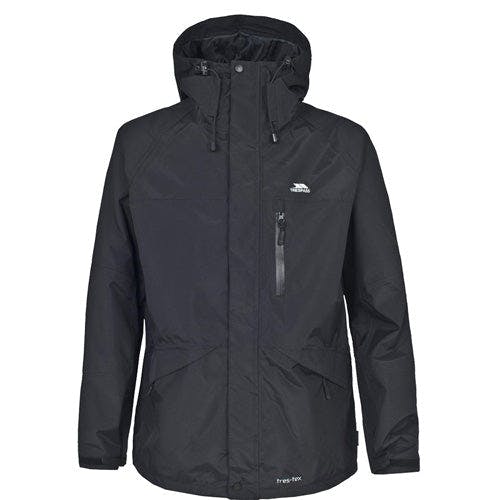 Trespass Black Corvo Waterproof Jacket - 2XL