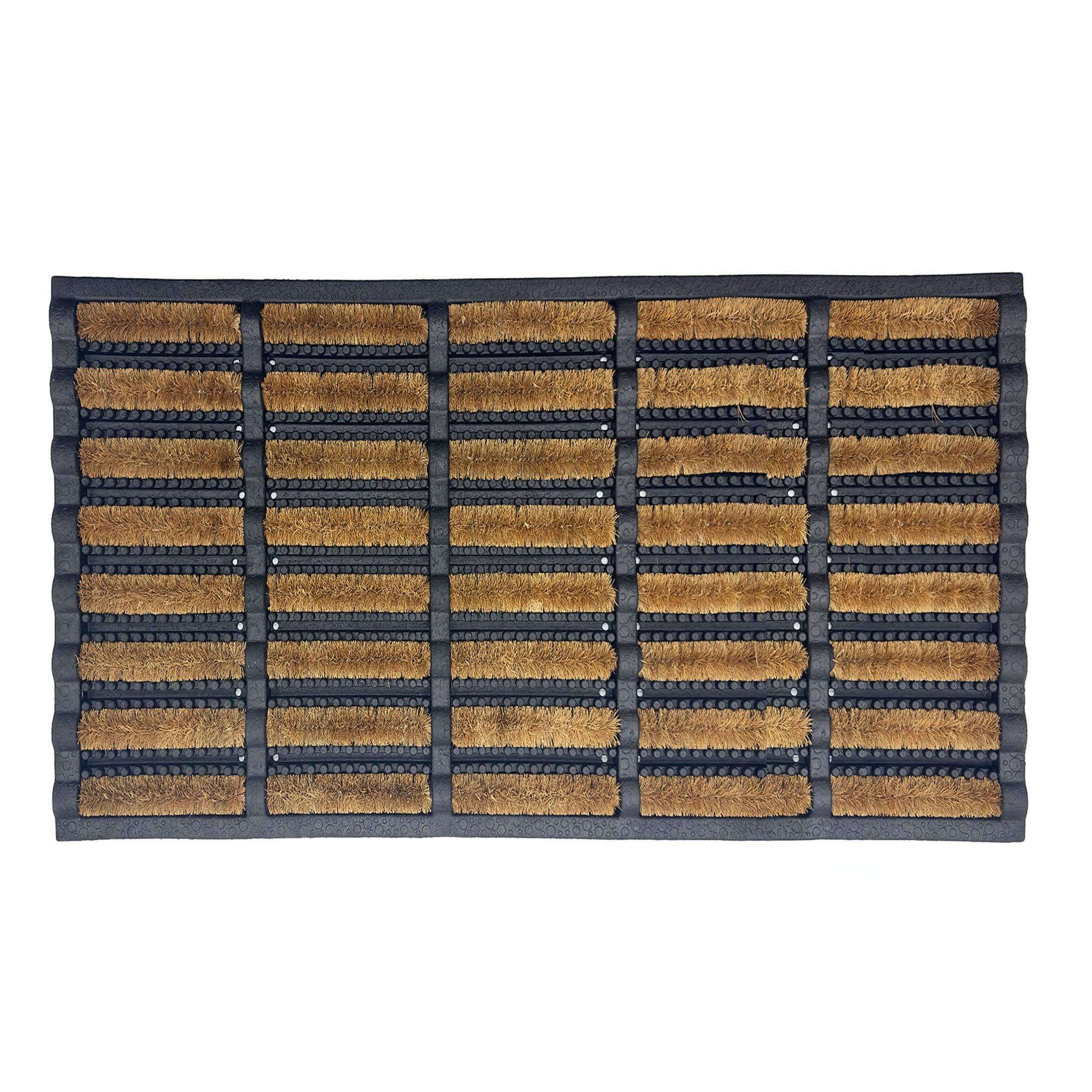 Nicoman Rubber And Coir Scraper Door Mat - 75Cm X 45Cm