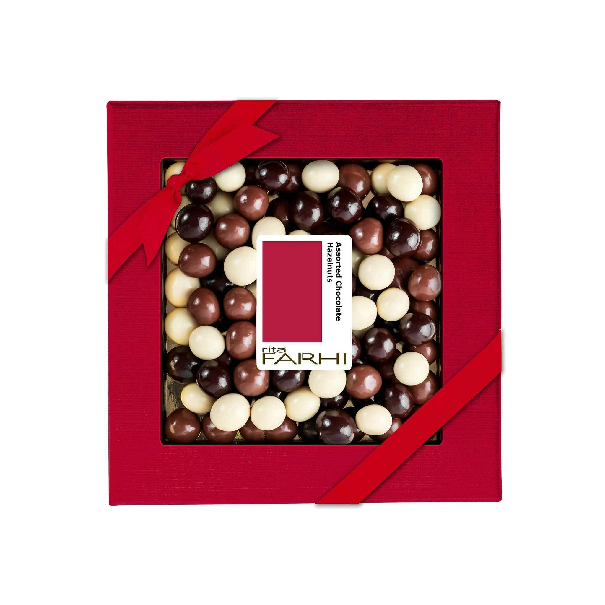 Rita Farhi Dark/White Assorted Chocolate Coated Hazelnuts, Palm Oil Free, 200G