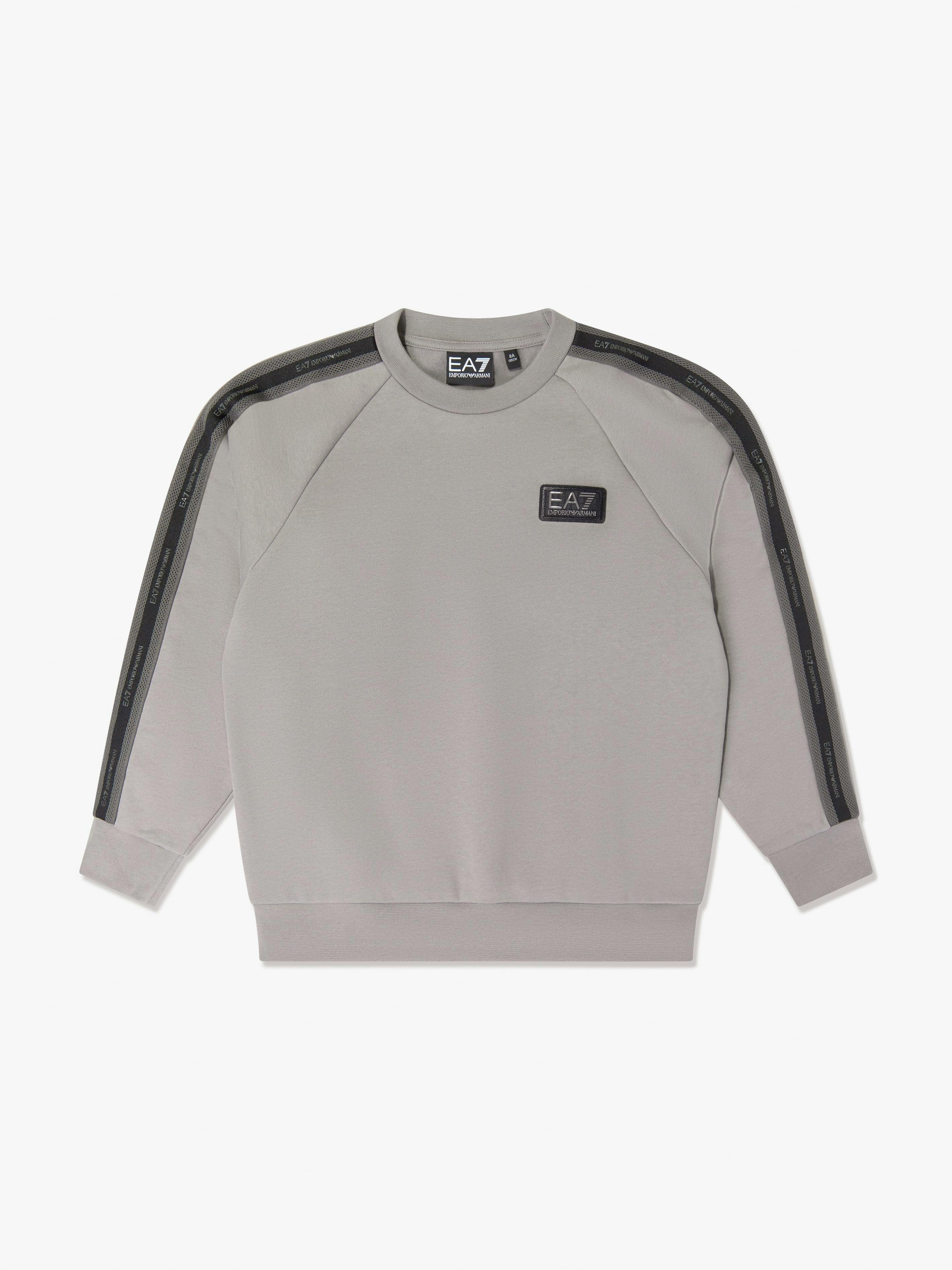 Emporio Armani Ea7 Train Logo Tape Sweatshirt - Unisex - Kids Sweatshirts - Gray - 12 Y | 152 Cm - Kids - Image 4