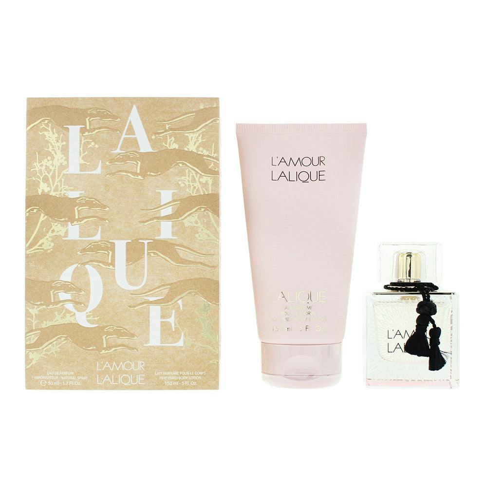 Lalique White L'amour L'amour 2 Piece Gift Set: Eau De Parfum 50Ml - Body Lotion 150Ml