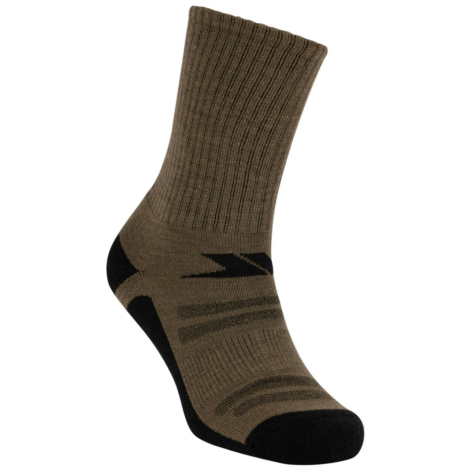 Trespass Unisex Adult Averkin Socks - Olive - Olive - 3 Uk-6 Uk - 62% Wool/20% Polyester/15% Polyamide/3% Elastane