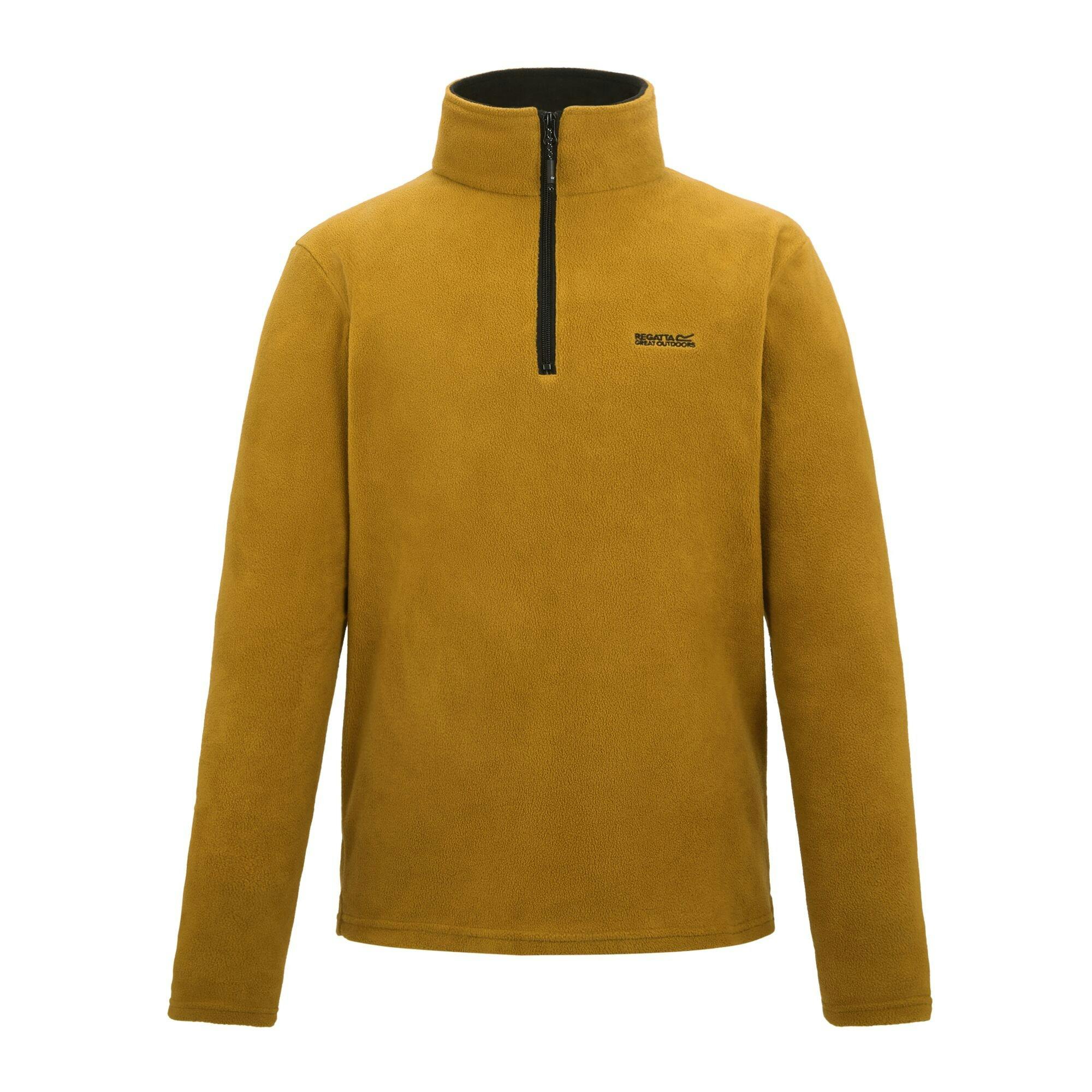 Regatta Men's Brown Great Outdoors Thompson Half Zip Fleece Top - Wood - S - Wood - 100% Polyester