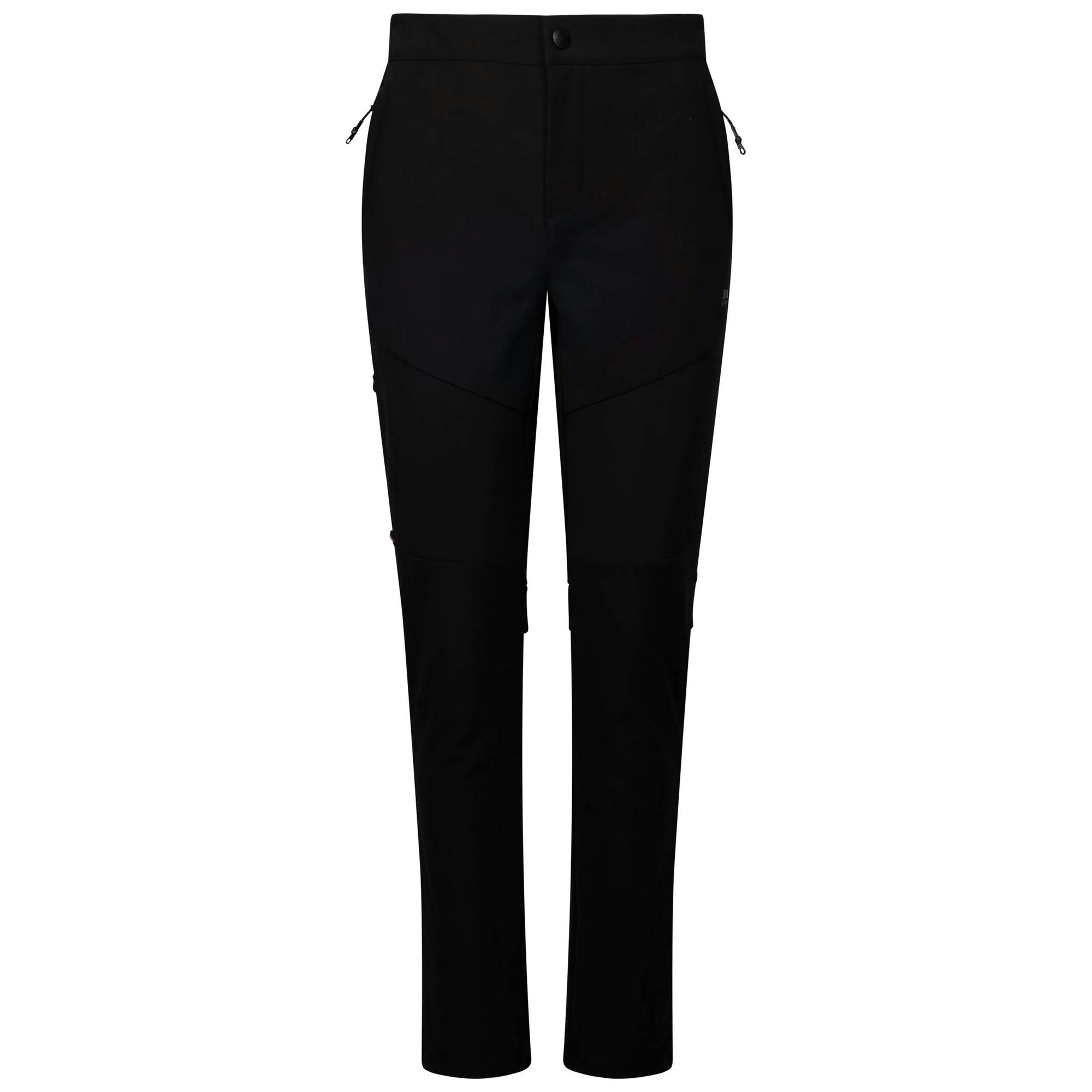 Trespass Women's Black / Edziz Softshell Trousers - Xxs - 78% Polyamide/22% Elastane