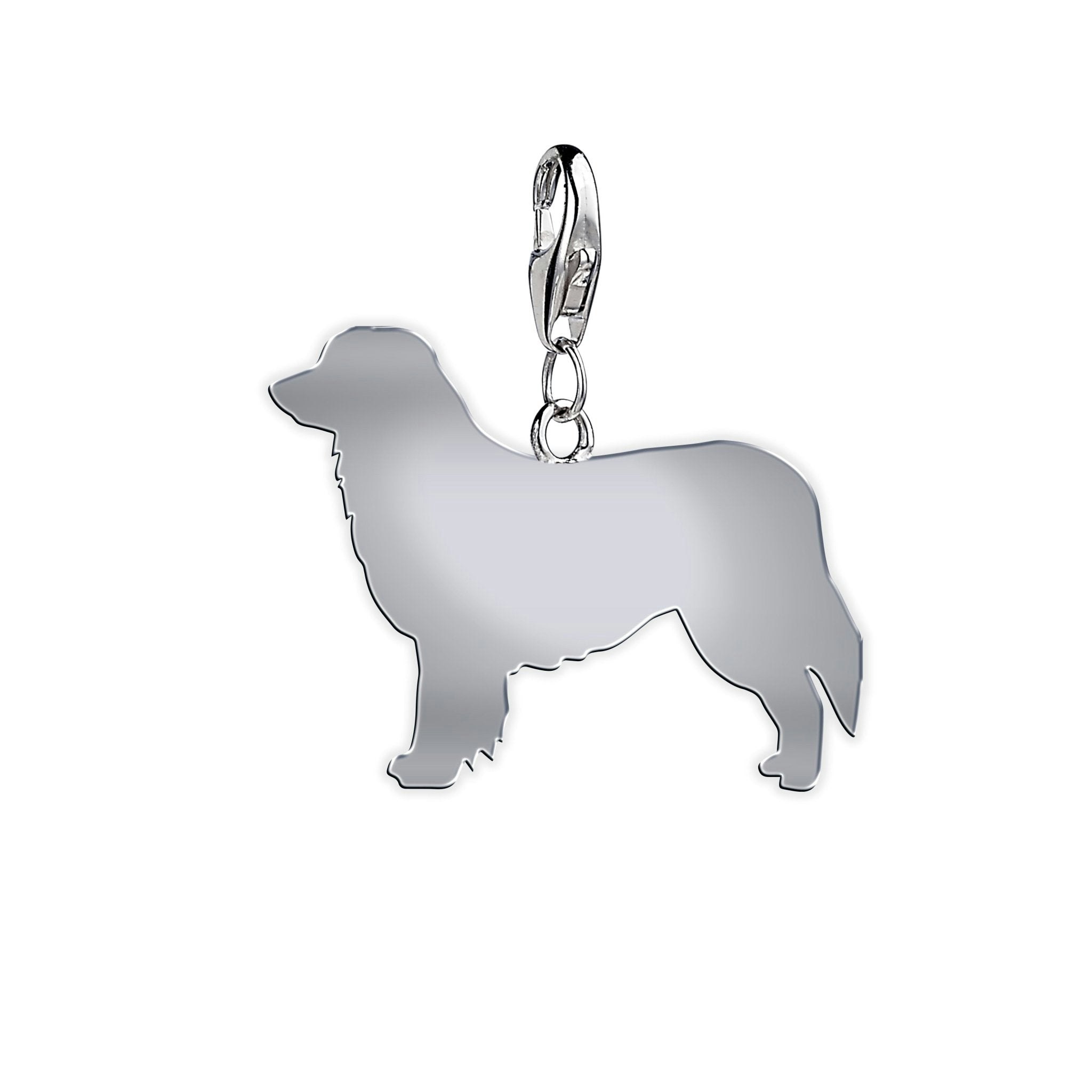Mylee London Silver Hovawart Silhouette Charm - No - Clip On Charm